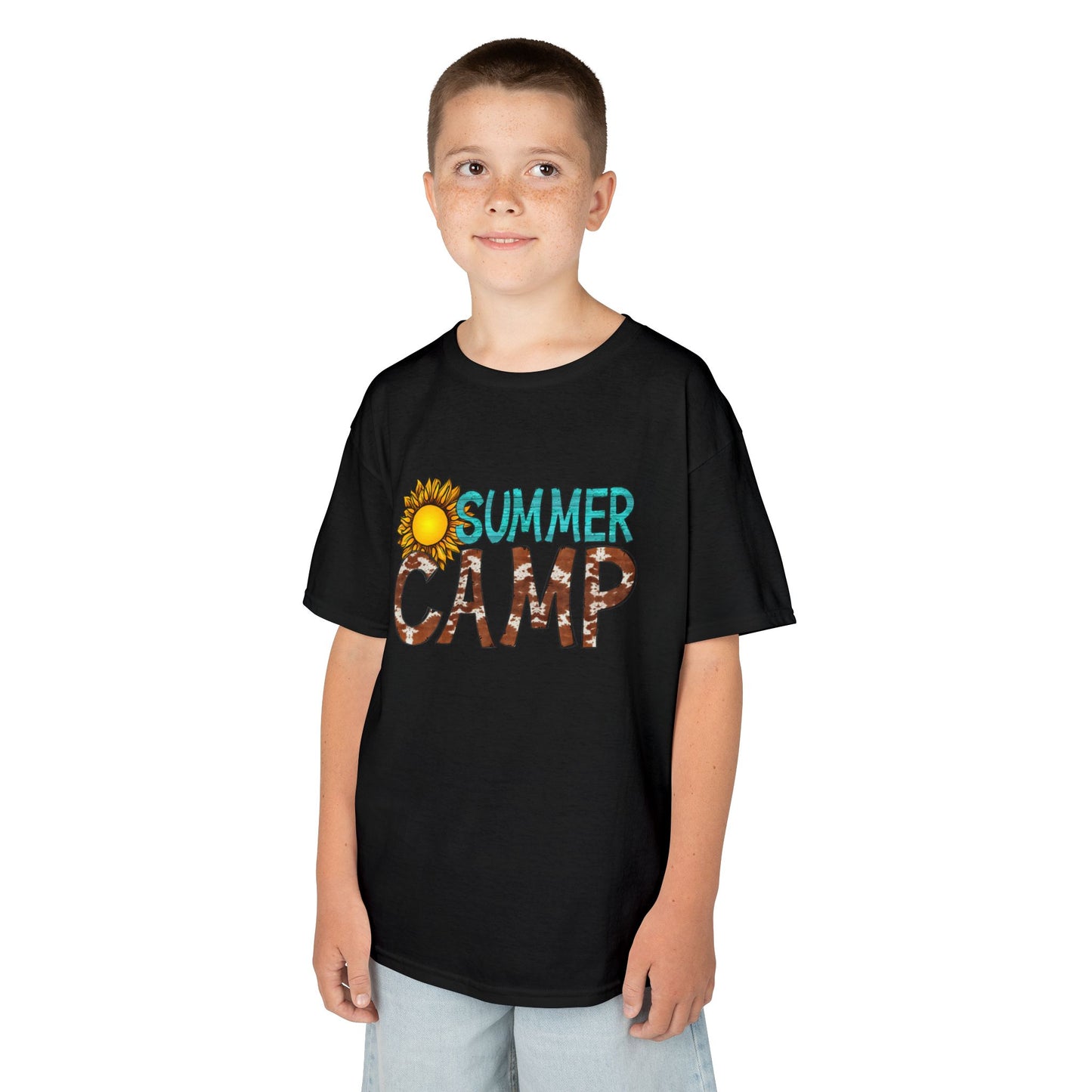 Kids Summer Camp Tee - Fun Black T-Shirt for Outdoor Adventures