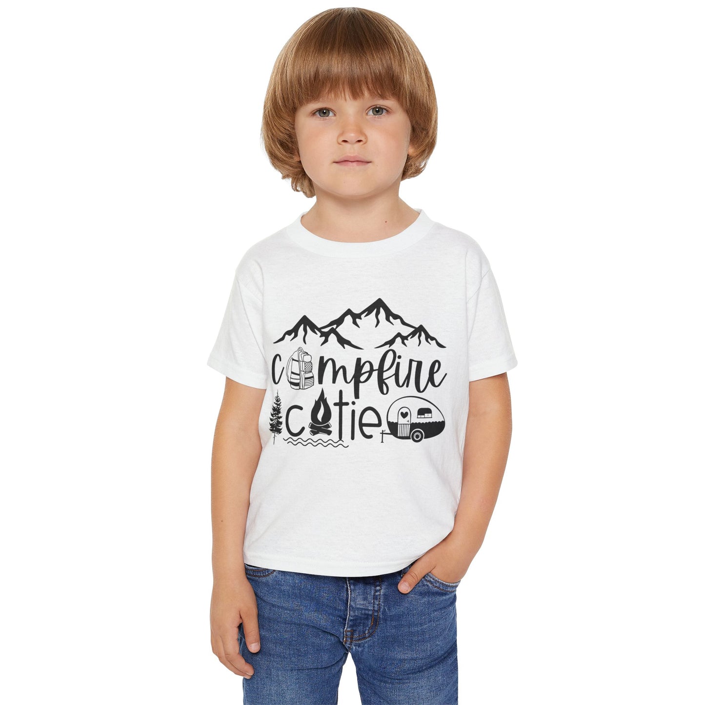 Campfire Cutie Toddler T-Shirt - Perfect for Camping Adventures