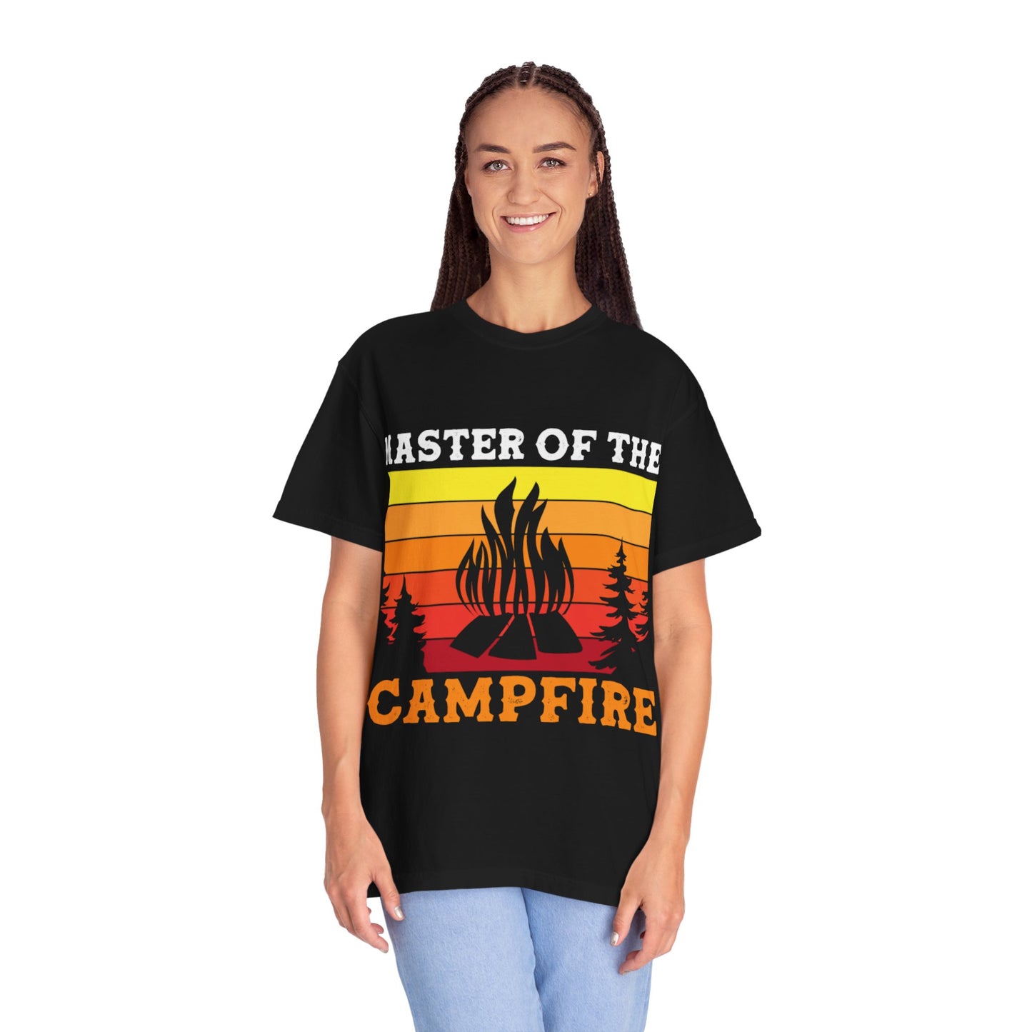 Master of the Campfire Garment-Dyed Unisex T-shirt - Perfect for Outdoor Lovers & Campers