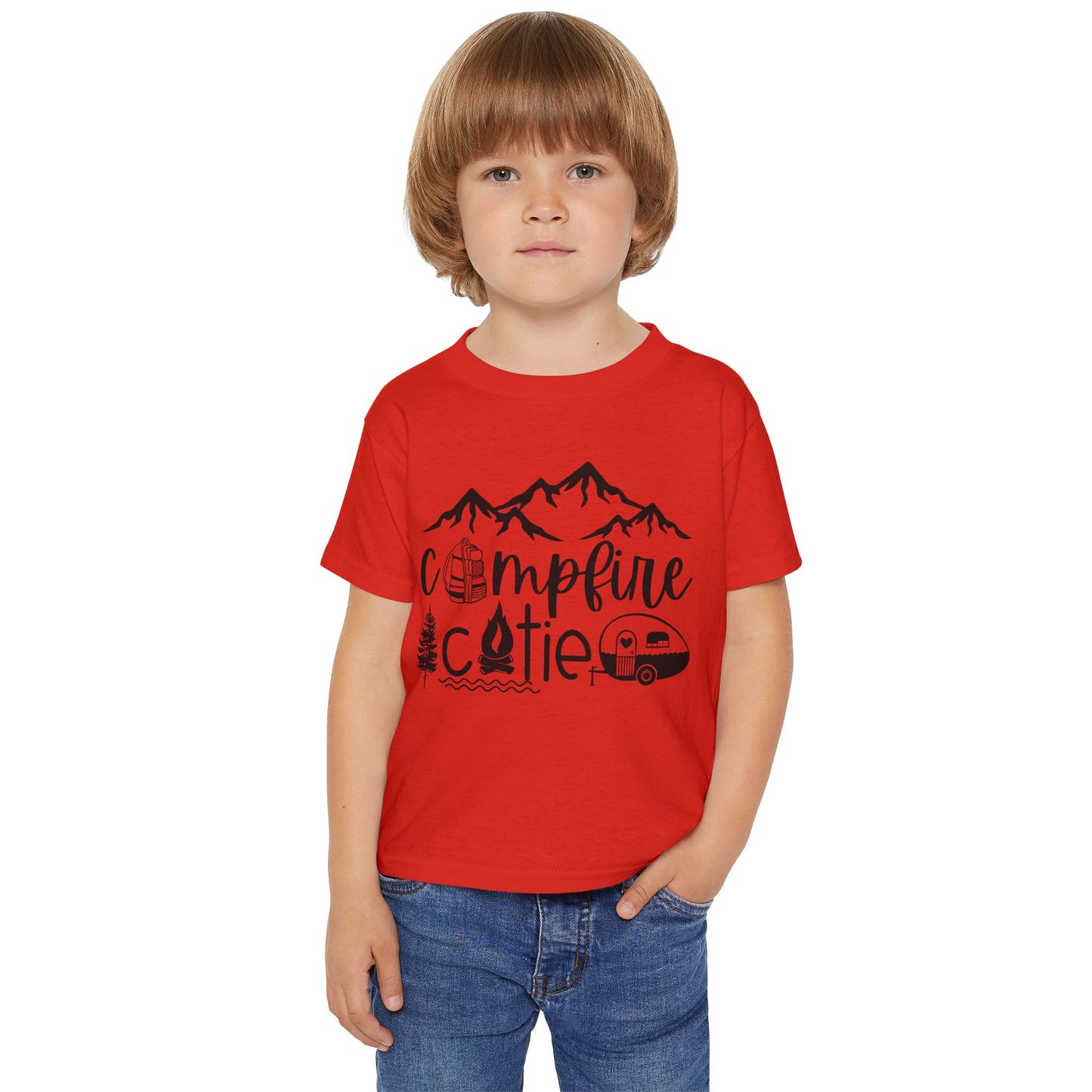 Campfire Cutie Toddler T-Shirt - Perfect for Camping Adventures