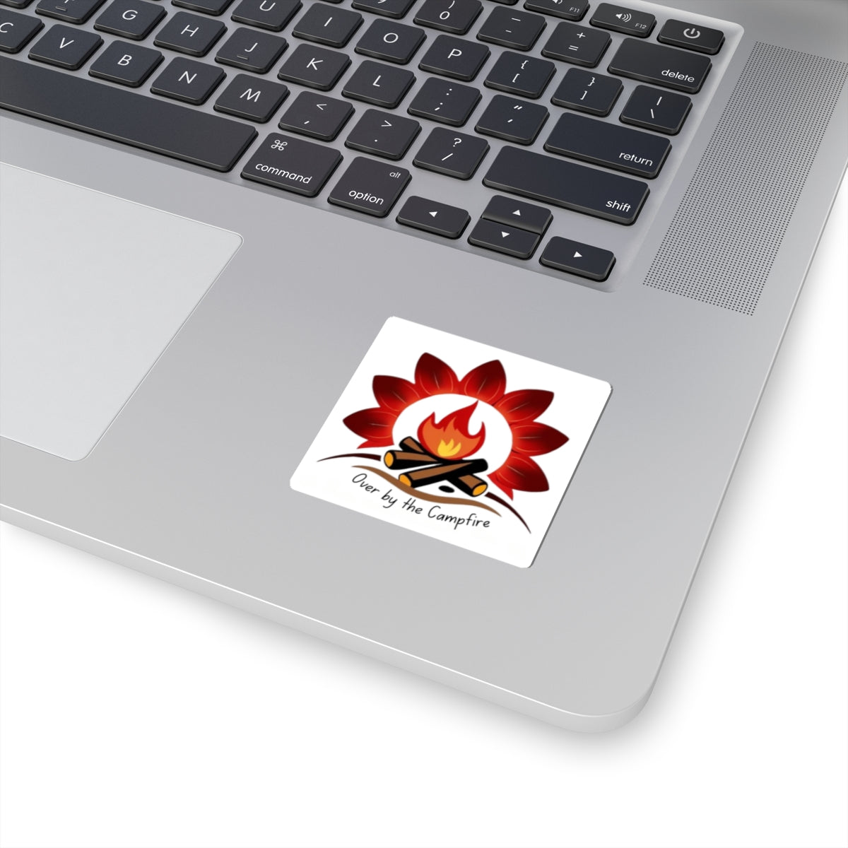 Camping Vibes Kiss-Cut Stickers - 'Over by the Campfire'