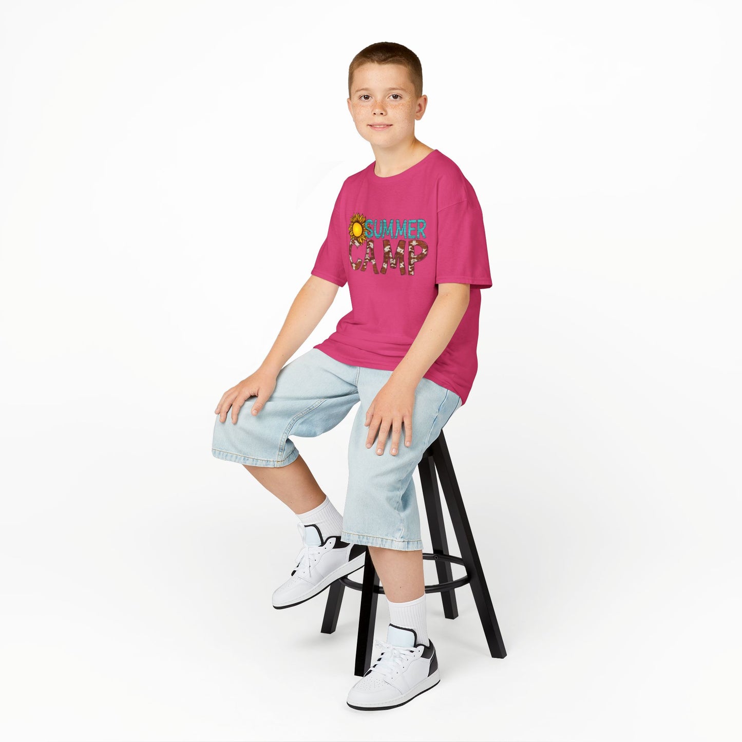 Kids Summer Camp Tee - Fun Black T-Shirt for Outdoor Adventures