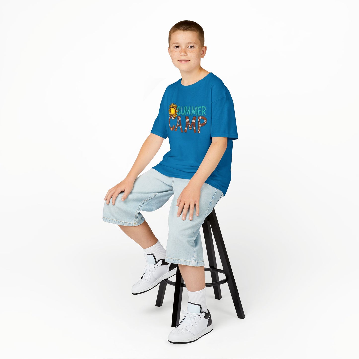 Kids Summer Camp Tee - Fun Black T-Shirt for Outdoor Adventures