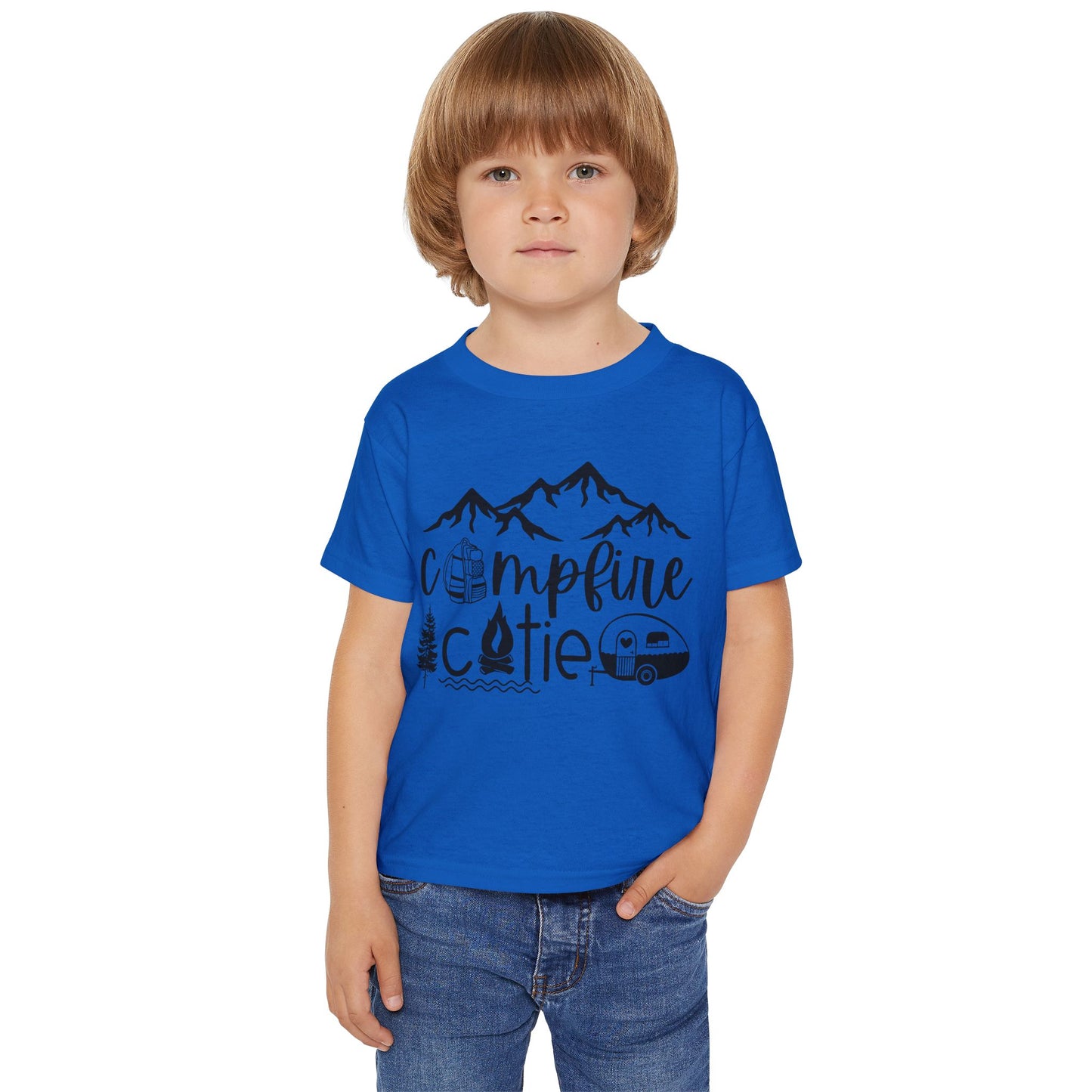 Campfire Cutie Toddler T-Shirt - Perfect for Camping Adventures