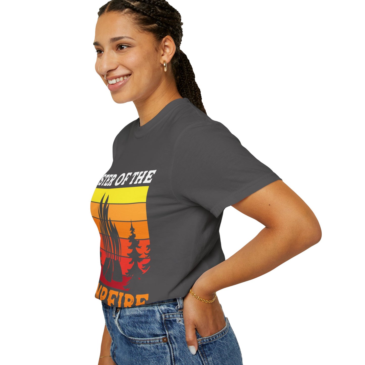 Master of the Campfire Garment-Dyed Unisex T-shirt - Perfect for Outdoor Lovers & Campers
