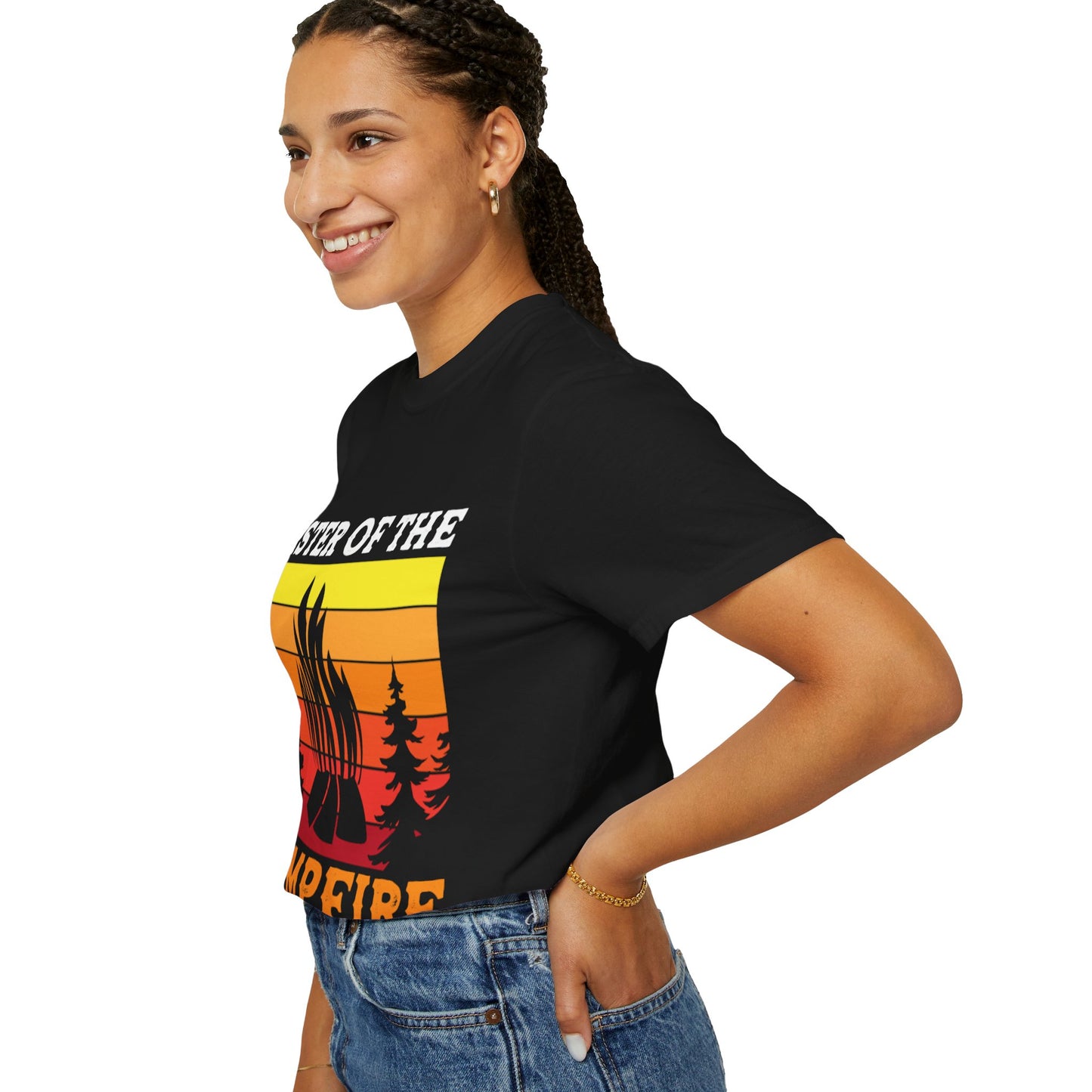 Master of the Campfire Garment-Dyed Unisex T-shirt - Perfect for Outdoor Lovers & Campers