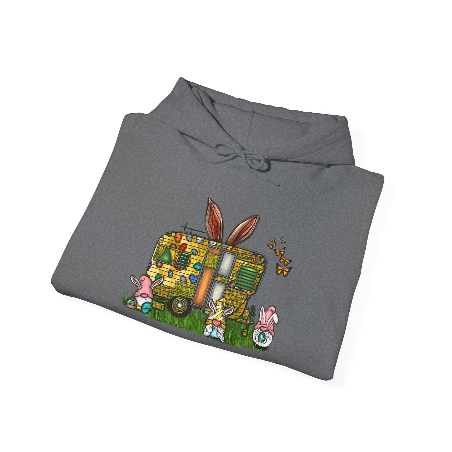 Easter Bunny RV Sweatshirt - Cozy Unisex Hooded Blend