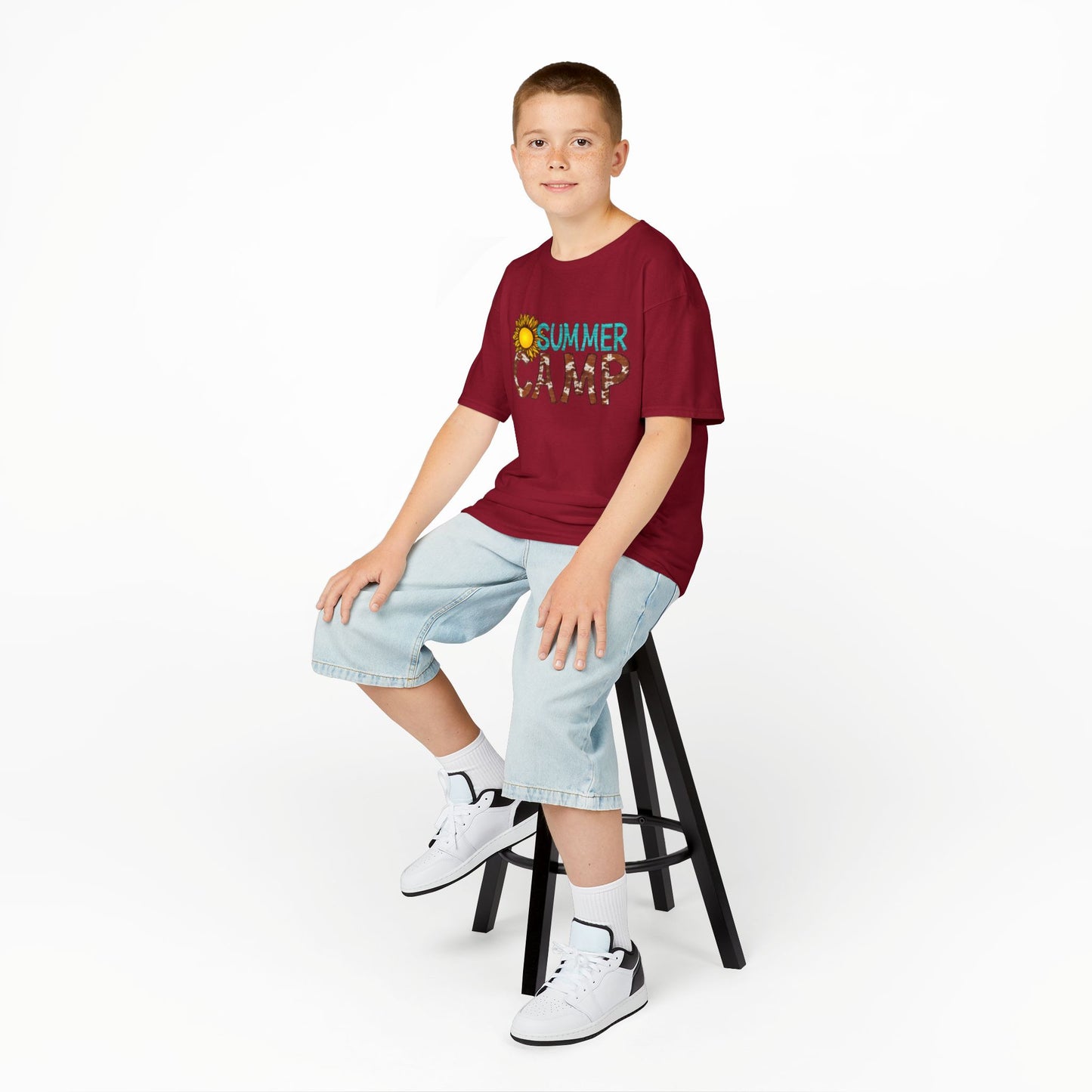 Kids Summer Camp Tee - Fun Black T-Shirt for Outdoor Adventures