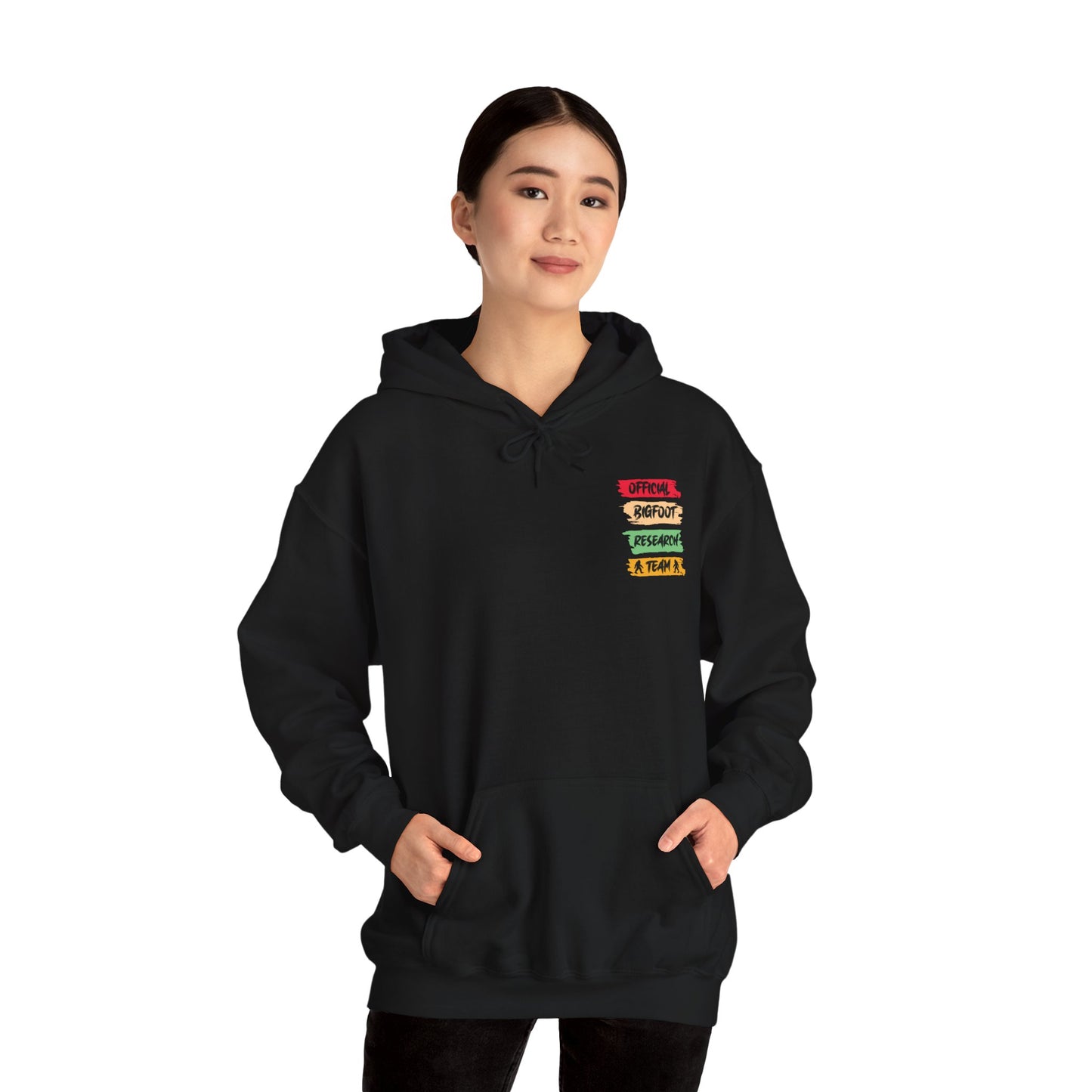 Bigfoot Research Team Hoodie - Unisex Heavy Blend Sweatshirt for Cryptid Enthusiasts