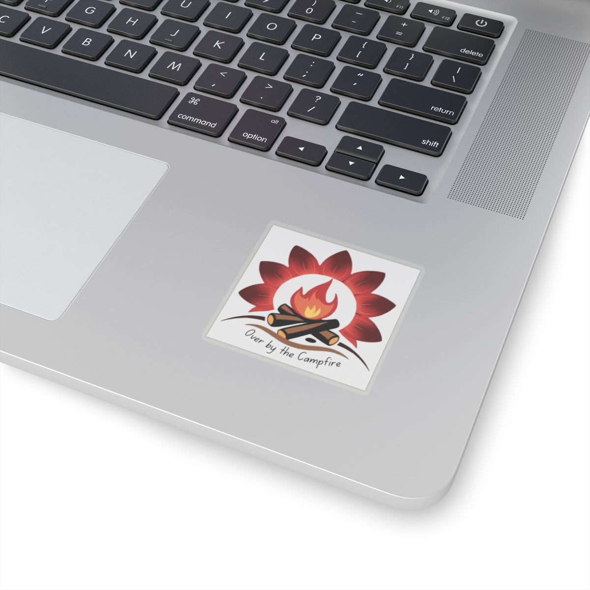 Camping Vibes Kiss-Cut Stickers - 'Over by the Campfire'