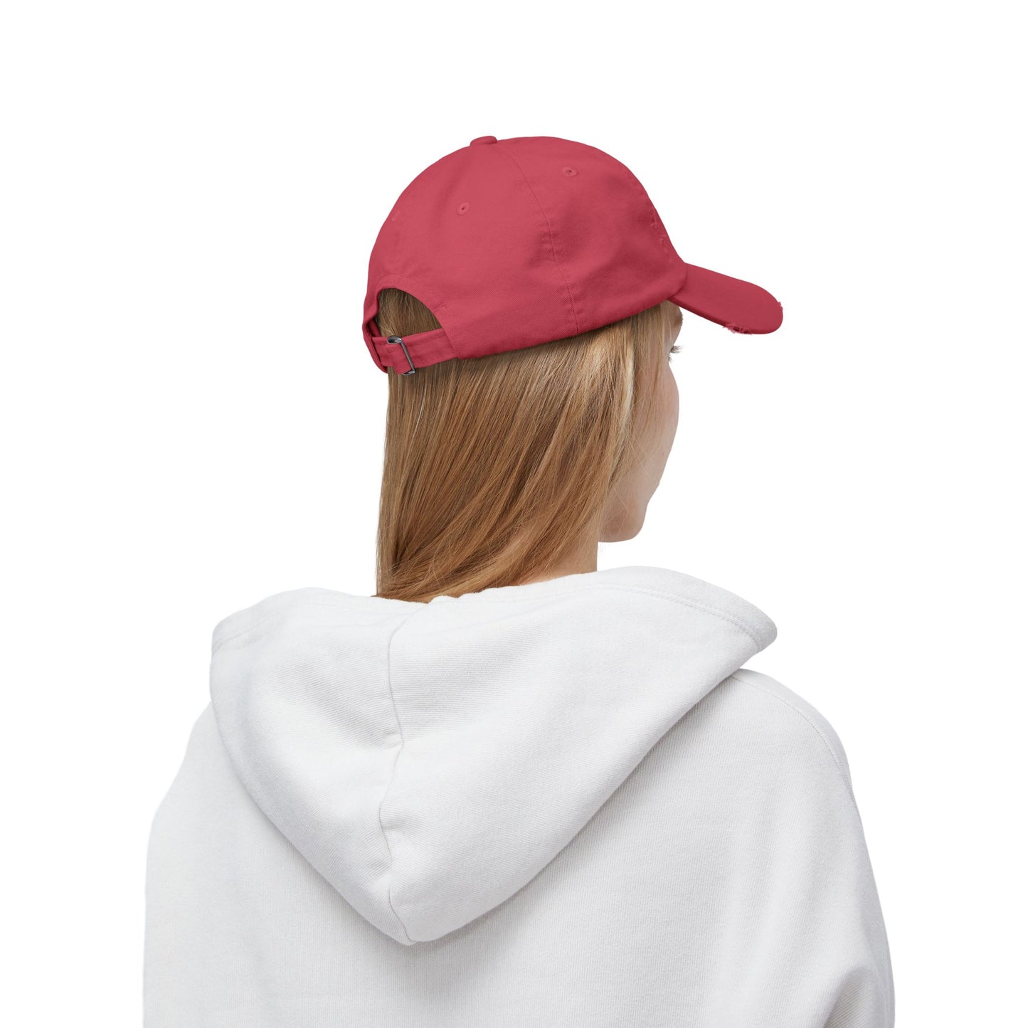 Unisex Distressed Cap - Camp Hair Don't Care Hat for Adventurers