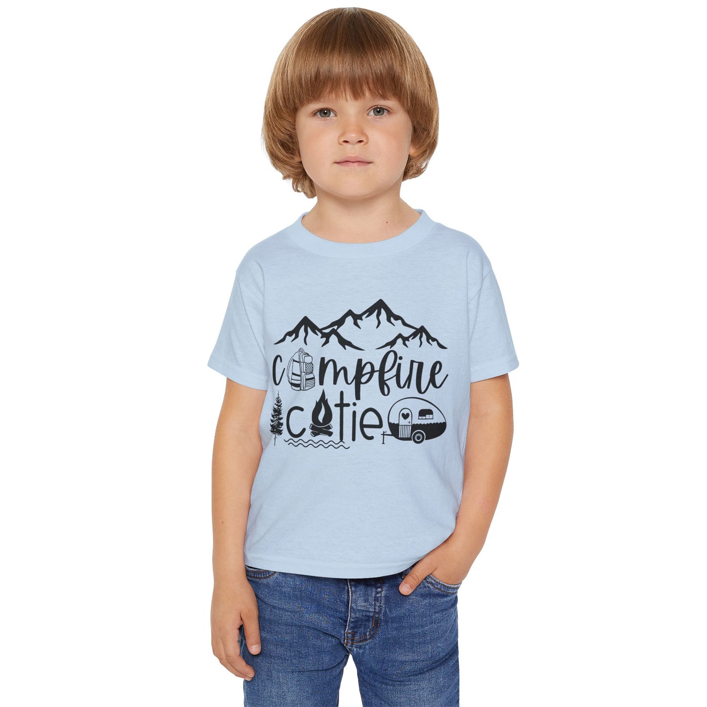 Campfire Cutie Toddler T-Shirt - Perfect for Camping Adventures