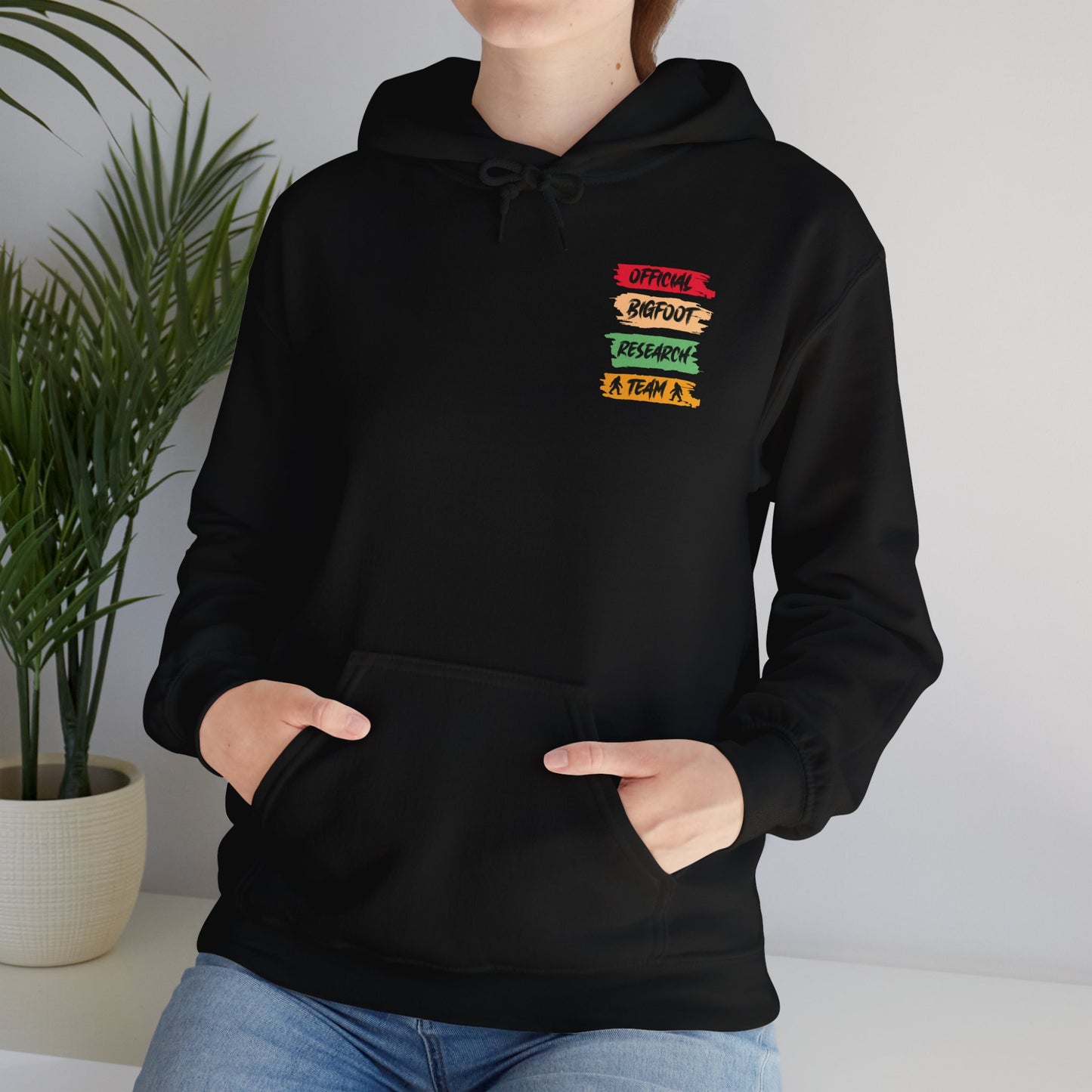 Bigfoot Research Team Hoodie - Unisex Heavy Blend Sweatshirt for Cryptid Enthusiasts