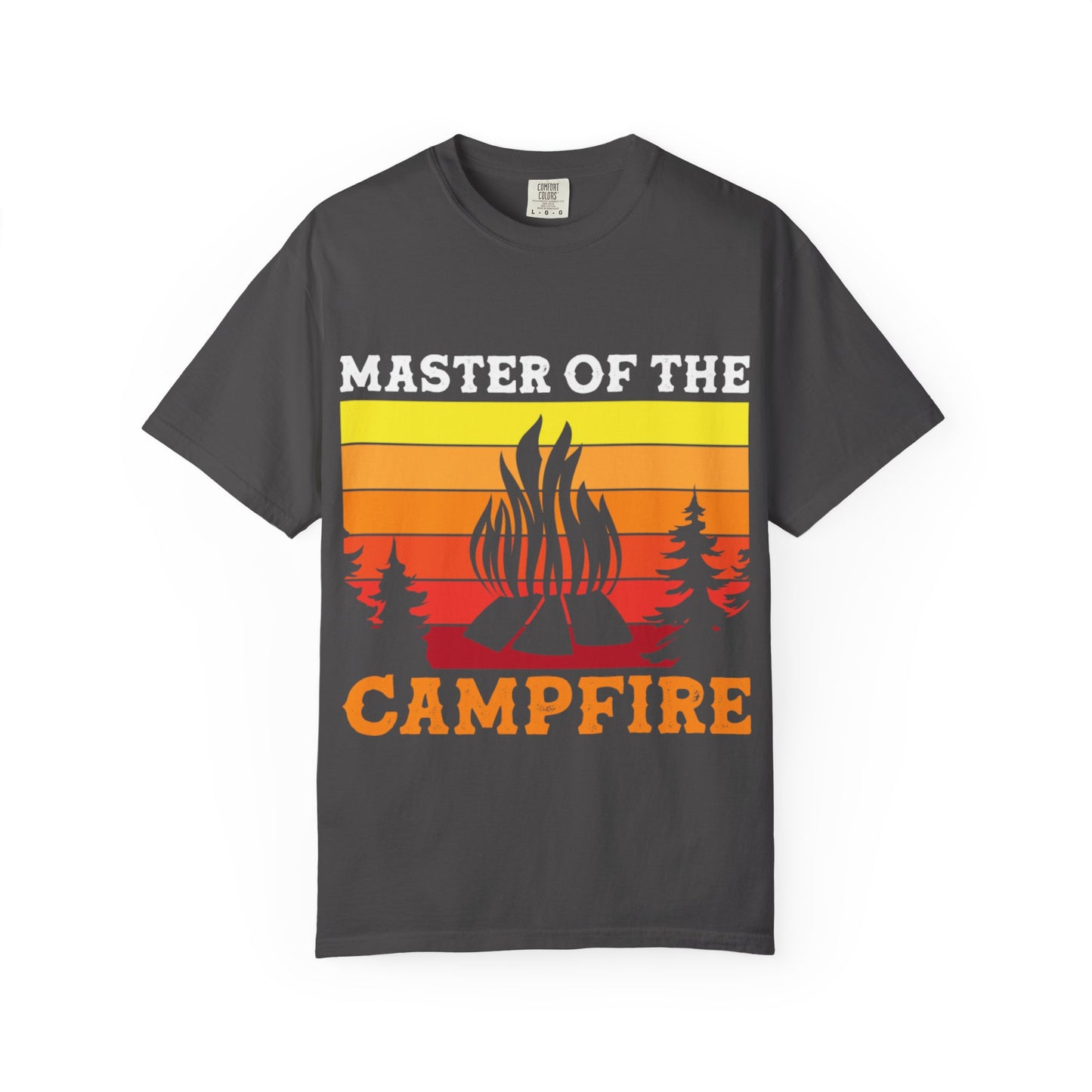 Master of the Campfire Garment-Dyed Unisex T-shirt - Perfect for Outdoor Lovers & Campers