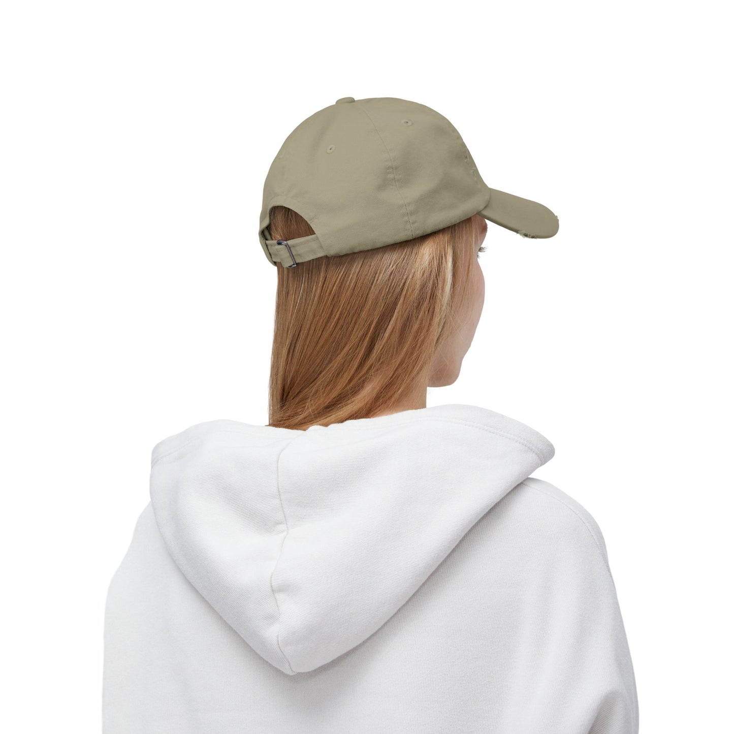 Unisex Distressed Cap - Camp Hair Don't Care Hat for Adventurers