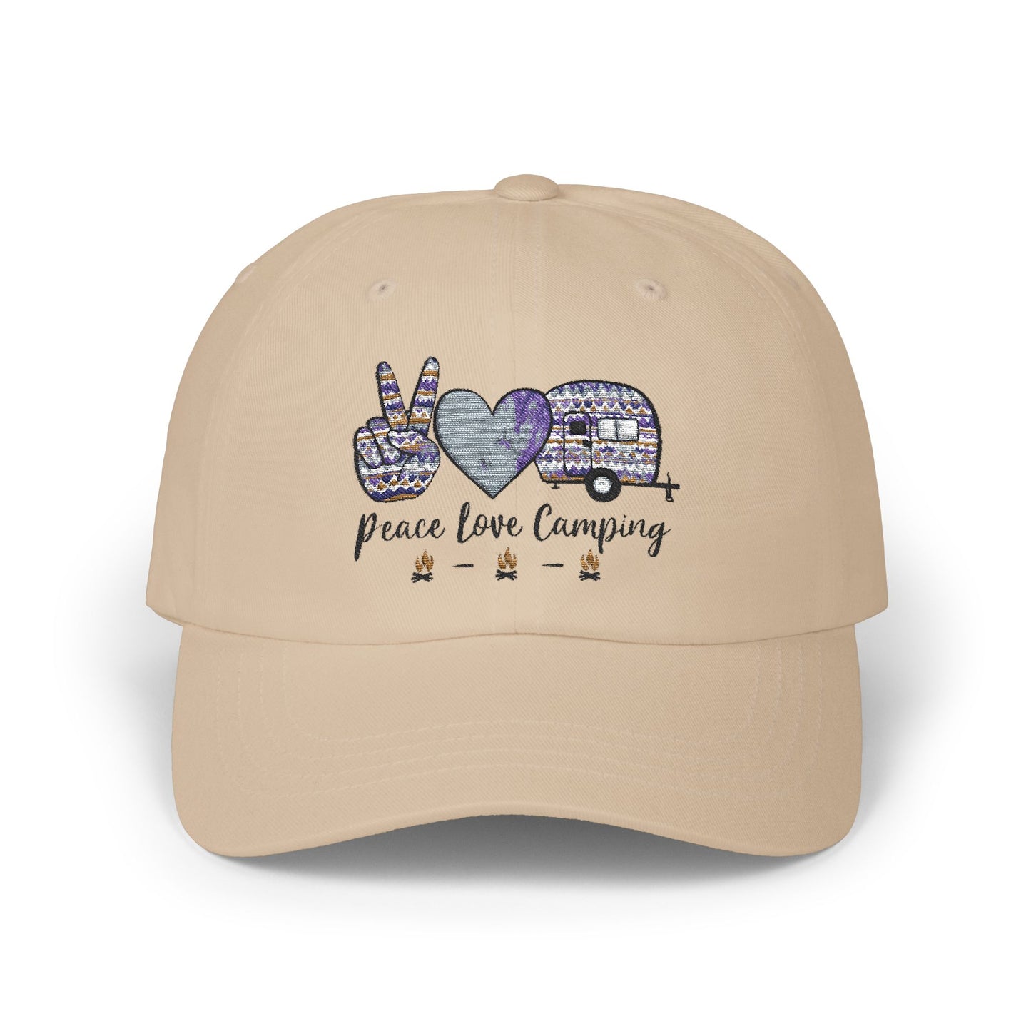Peace, Love, Camping - Classic Dad Cap