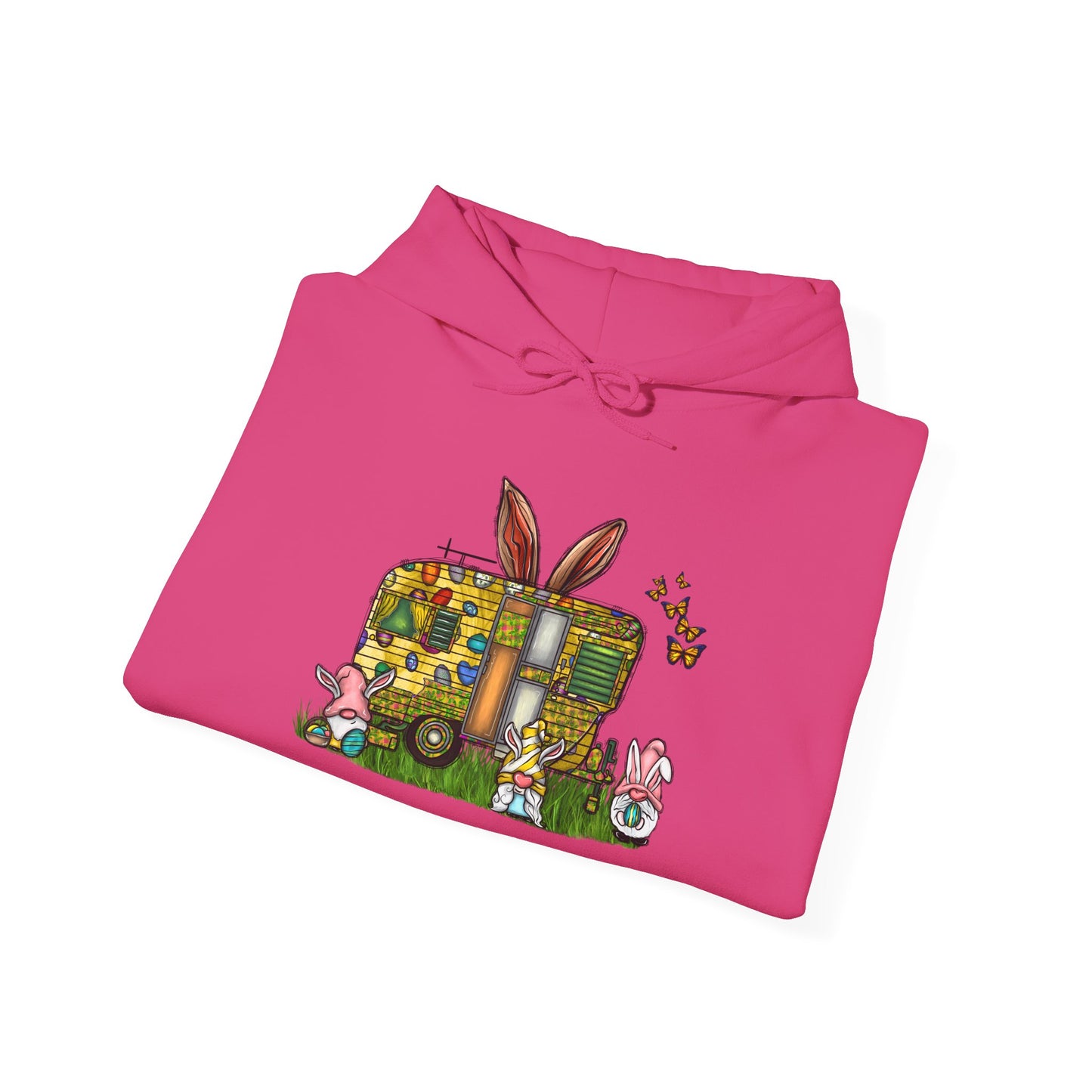 Easter Bunny RV Sweatshirt - Cozy Unisex Hooded Blend