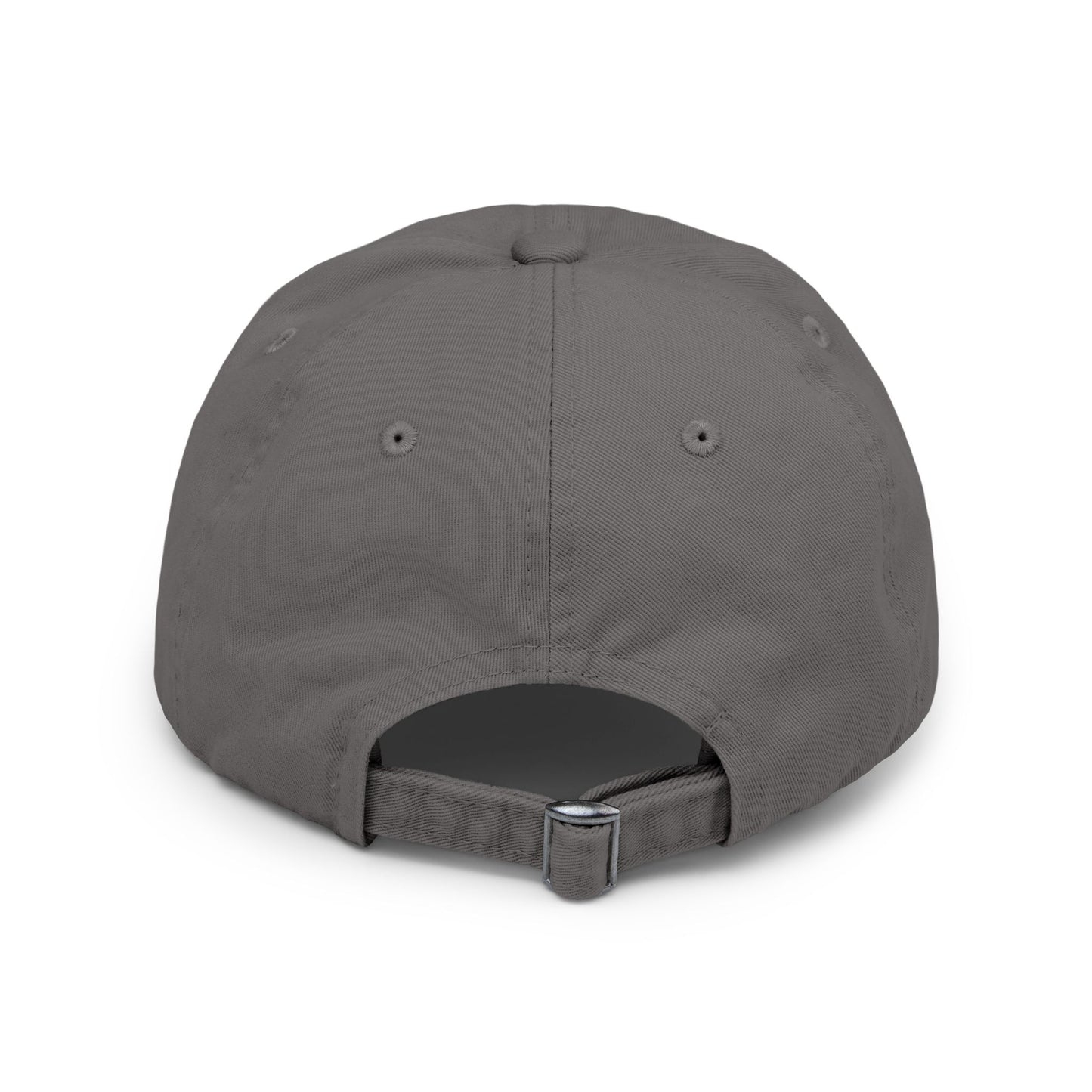 Unisex Distressed Cap - Peace Love Camping Graphic Hat