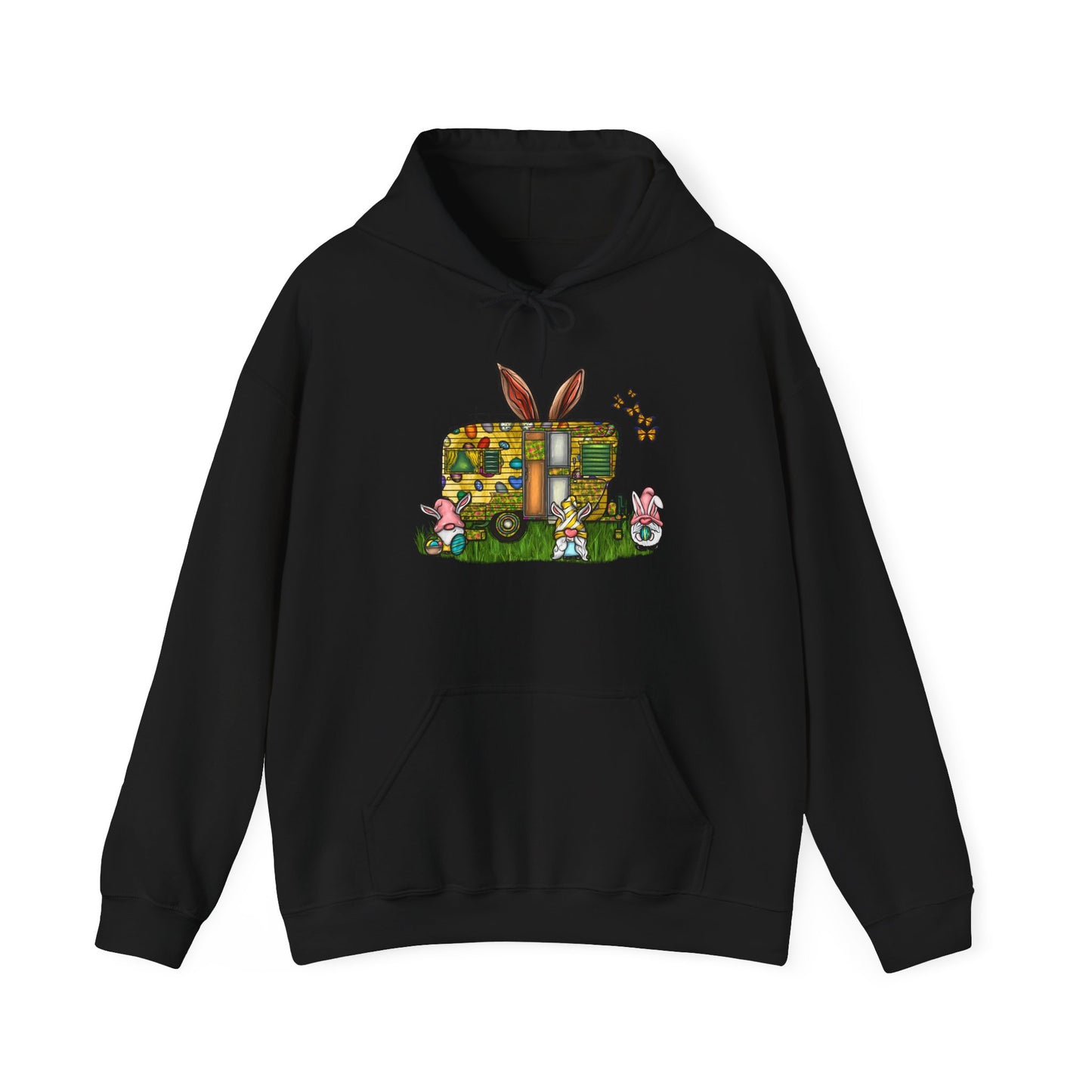 Easter Bunny RV Sweatshirt - Cozy Unisex Hooded Blend