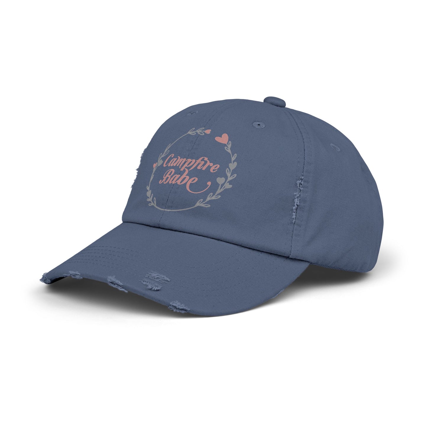 Campfire Babe Unisex Distressed Cap - Perfect for Outdoor Lovers