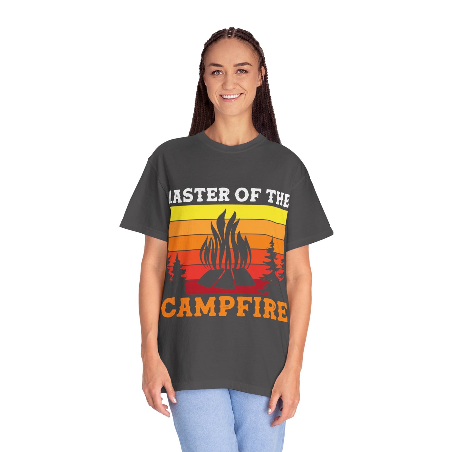 Master of the Campfire Garment-Dyed Unisex T-shirt - Perfect for Outdoor Lovers & Campers