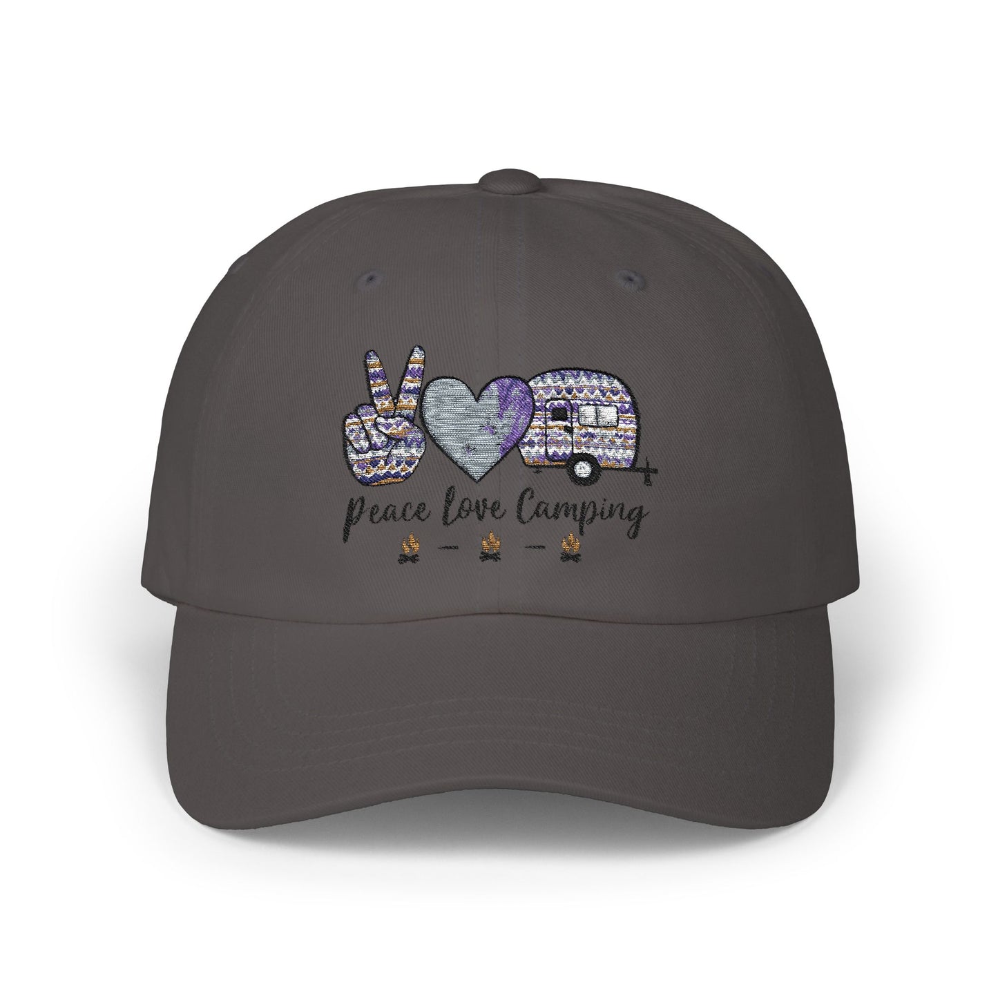 Peace, Love, Camping - Classic Dad Cap