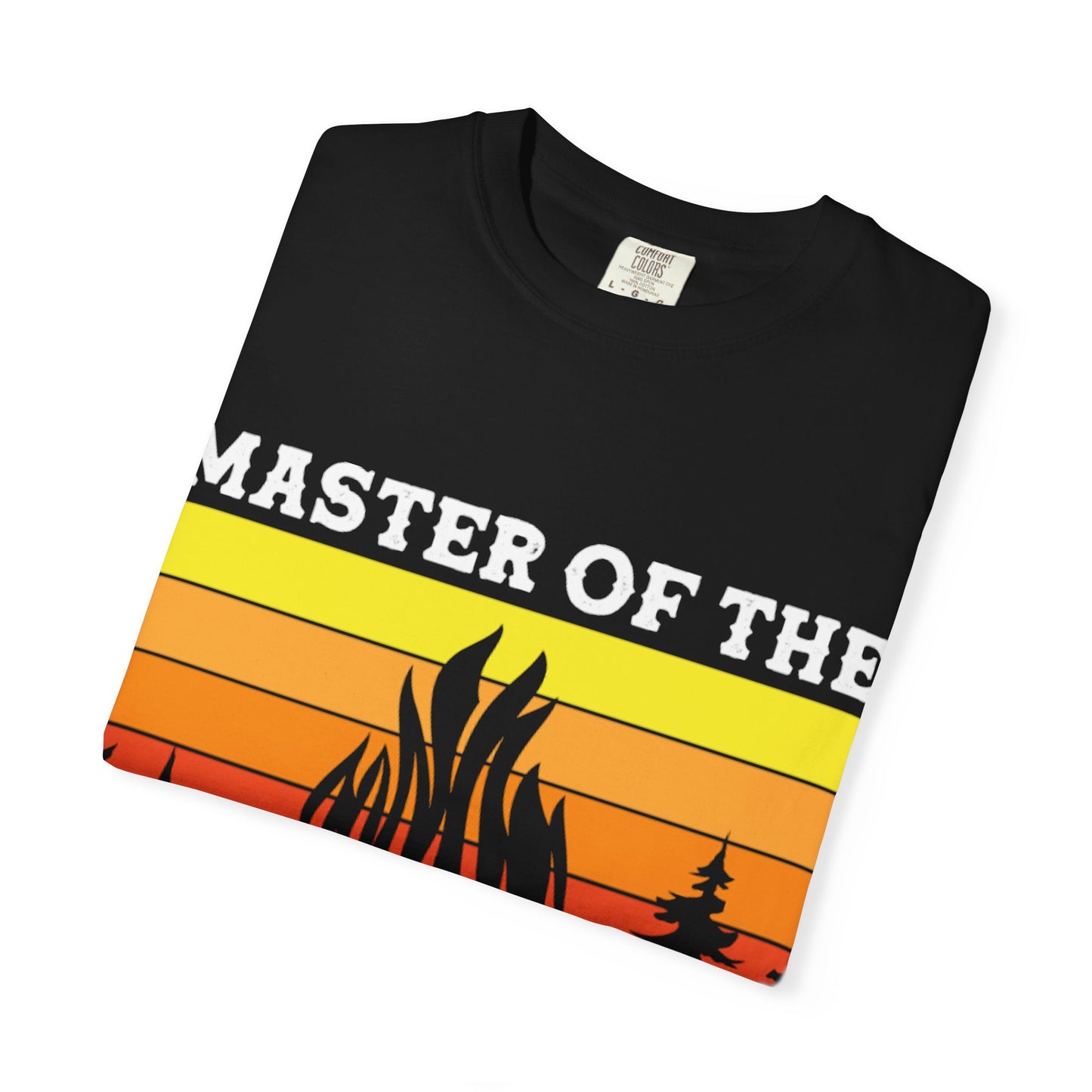 Master of the Campfire Garment-Dyed Unisex T-shirt - Perfect for Outdoor Lovers & Campers