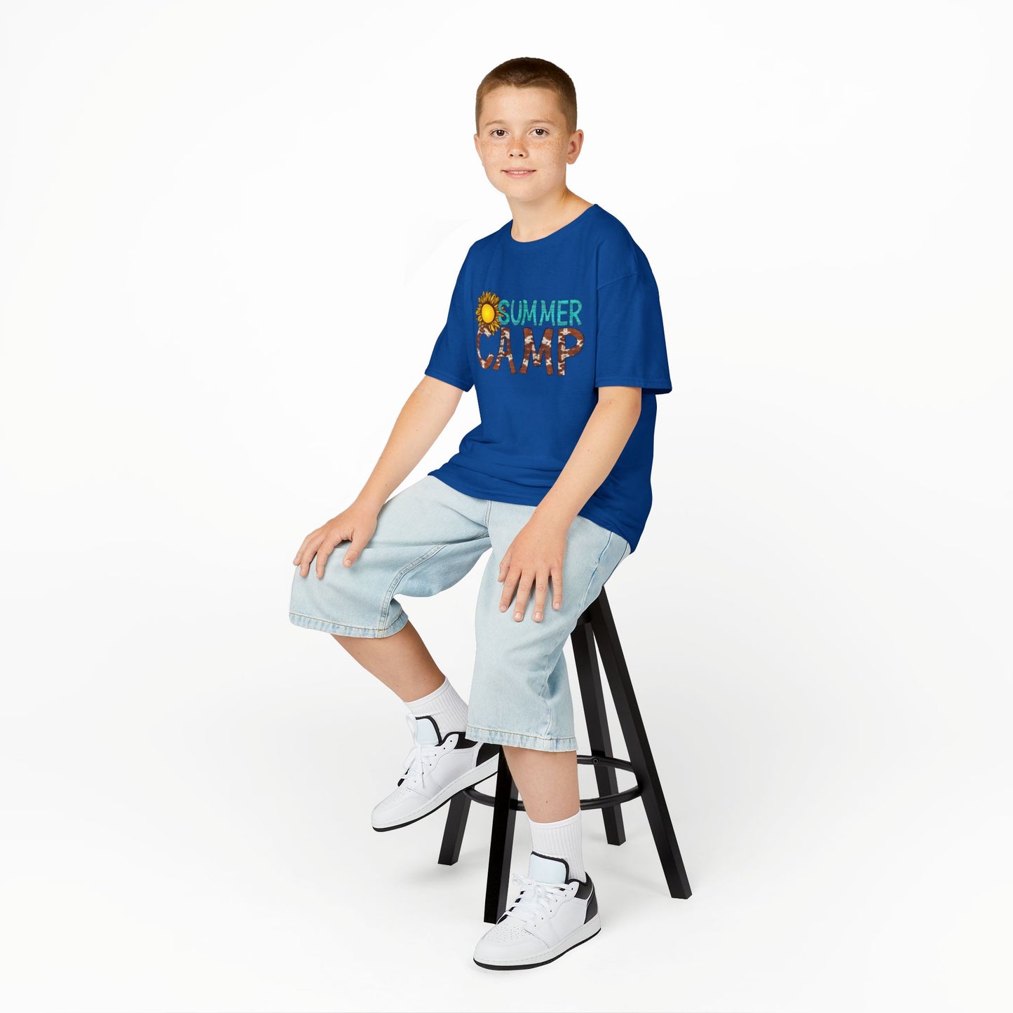 Kids Summer Camp Tee - Fun Black T-Shirt for Outdoor Adventures