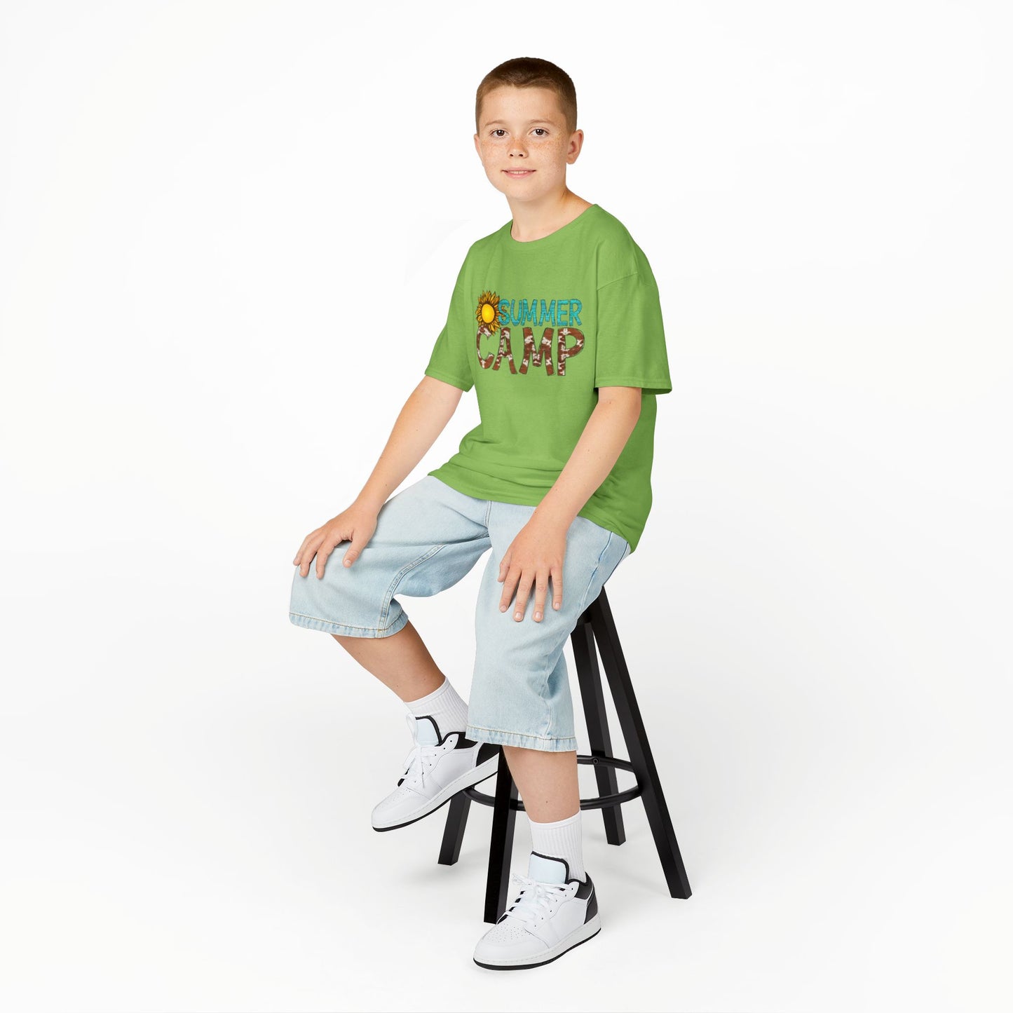 Kids Summer Camp Tee - Fun Black T-Shirt for Outdoor Adventures