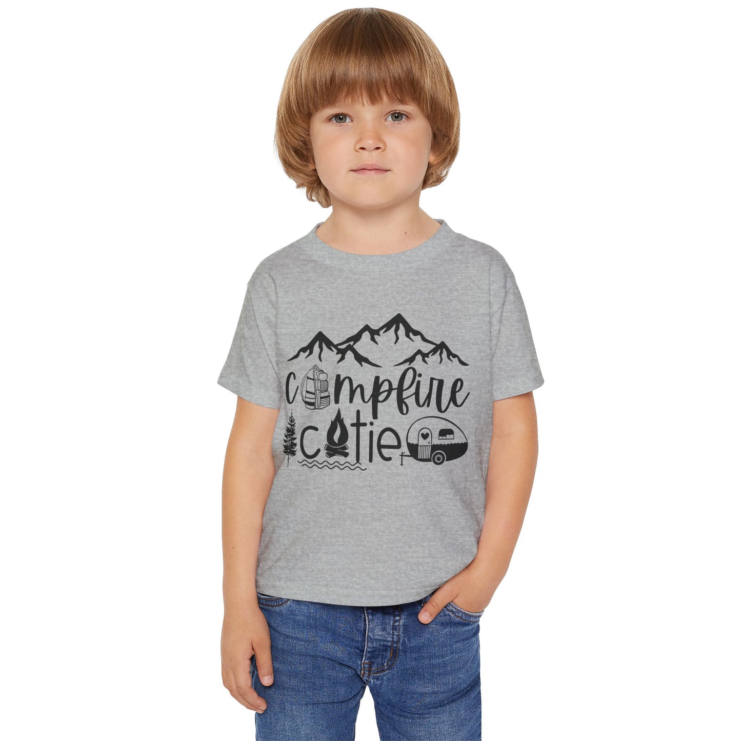 Campfire Cutie Toddler T-Shirt - Perfect for Camping Adventures