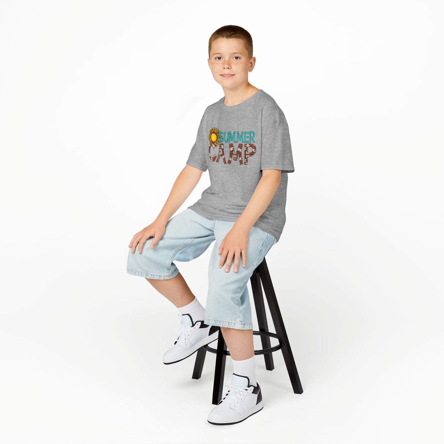 Kids Summer Camp Tee - Fun Black T-Shirt for Outdoor Adventures