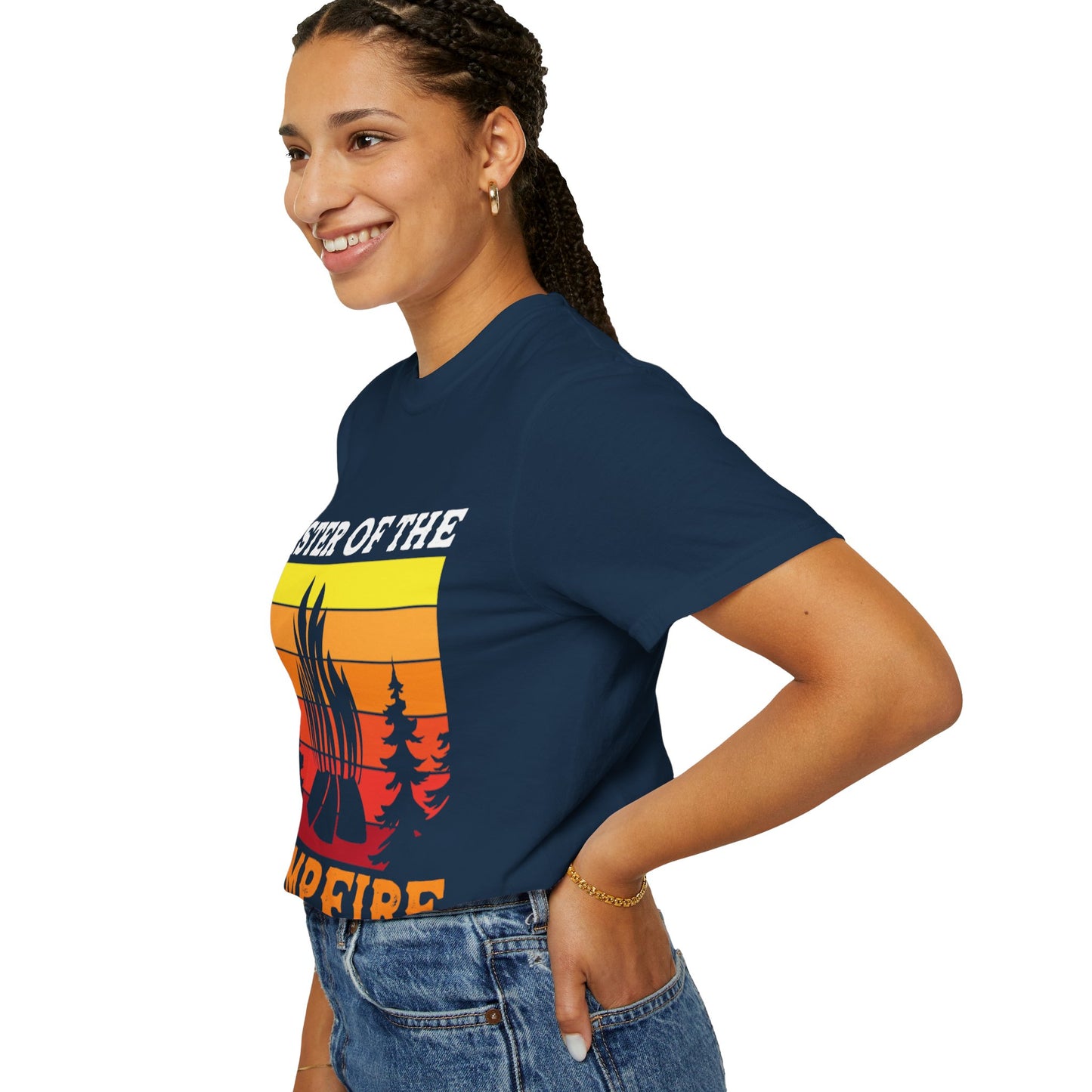 Master of the Campfire Garment-Dyed Unisex T-shirt - Perfect for Outdoor Lovers & Campers