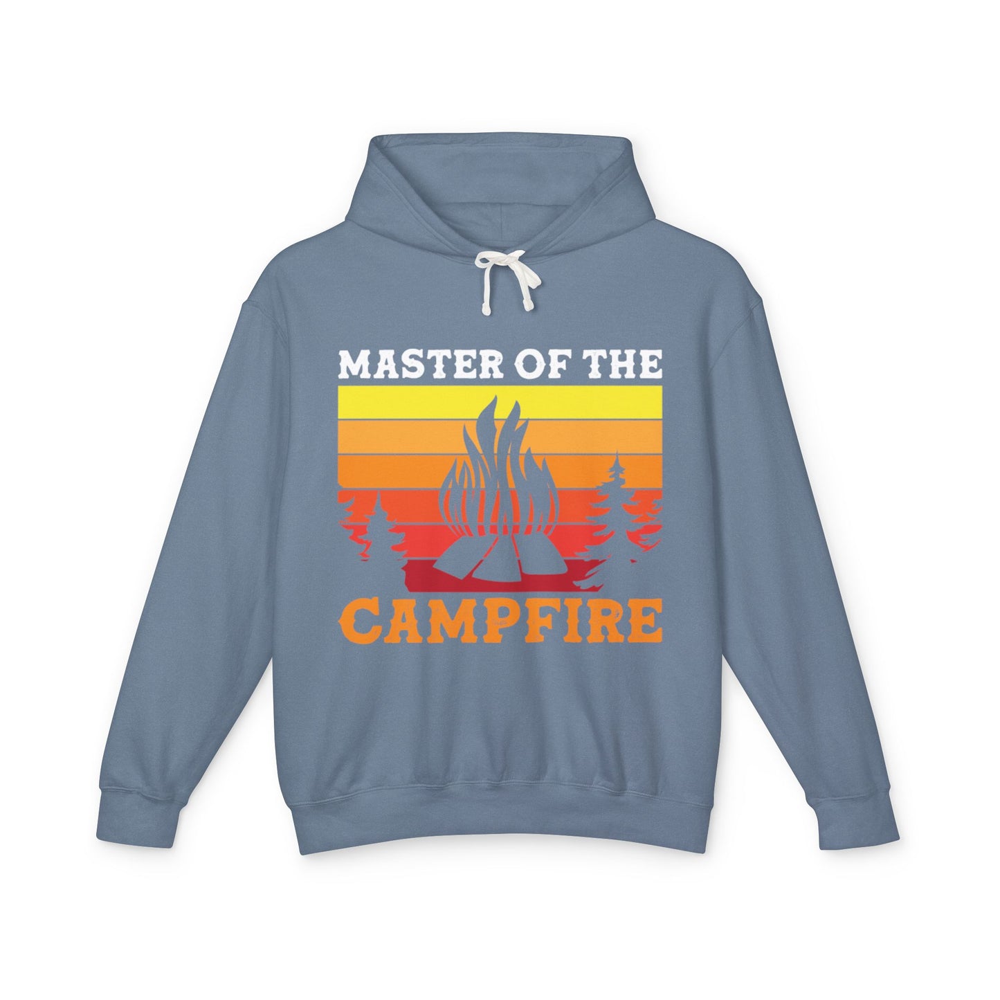 Master of the Campfire Unisex Lightweight Hooded Sweatshirt - Perfect for Outdoor Lovers