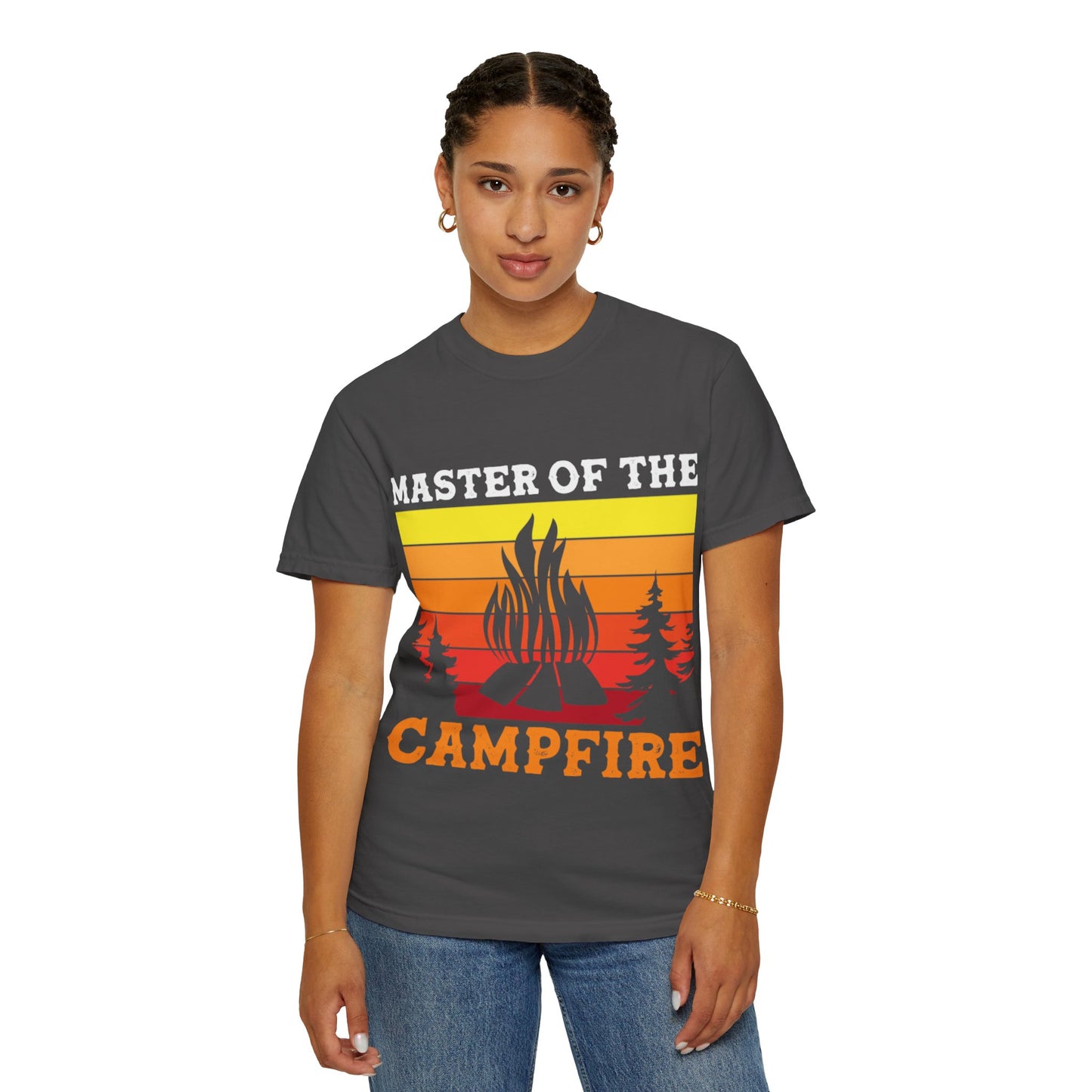 Master of the Campfire Garment-Dyed Unisex T-shirt - Perfect for Outdoor Lovers & Campers