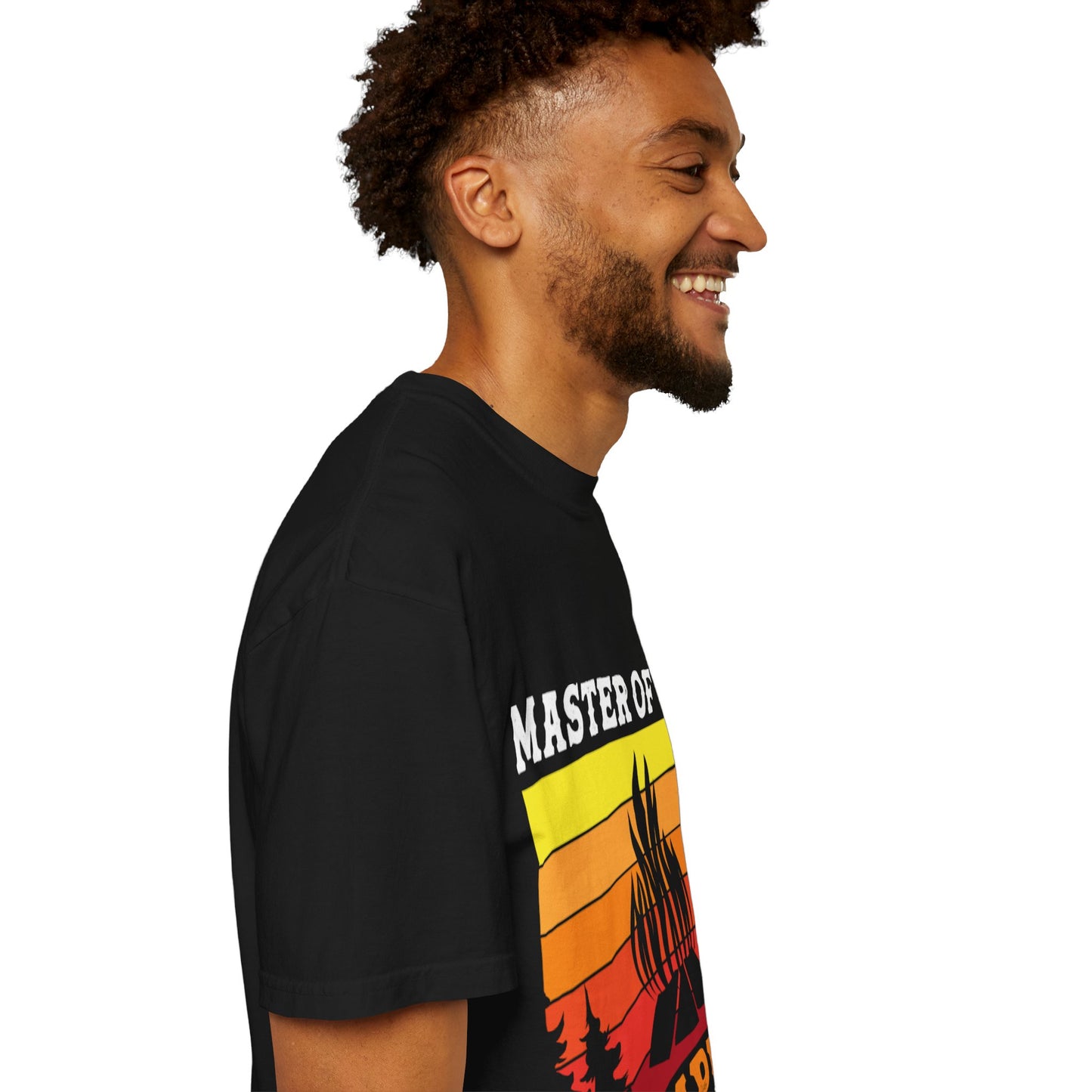 Master of the Campfire Garment-Dyed Unisex T-shirt - Perfect for Outdoor Lovers & Campers