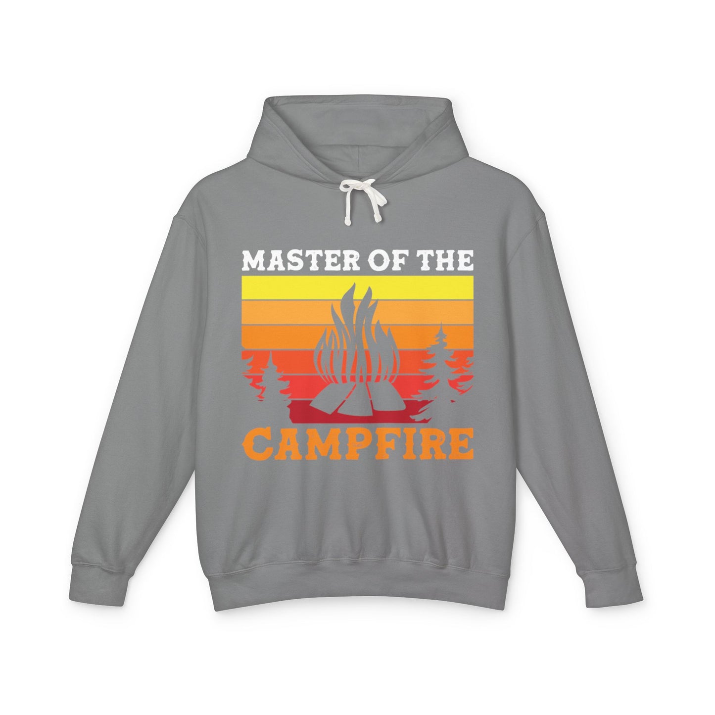 Master of the Campfire Unisex Lightweight Hooded Sweatshirt - Perfect for Outdoor Lovers