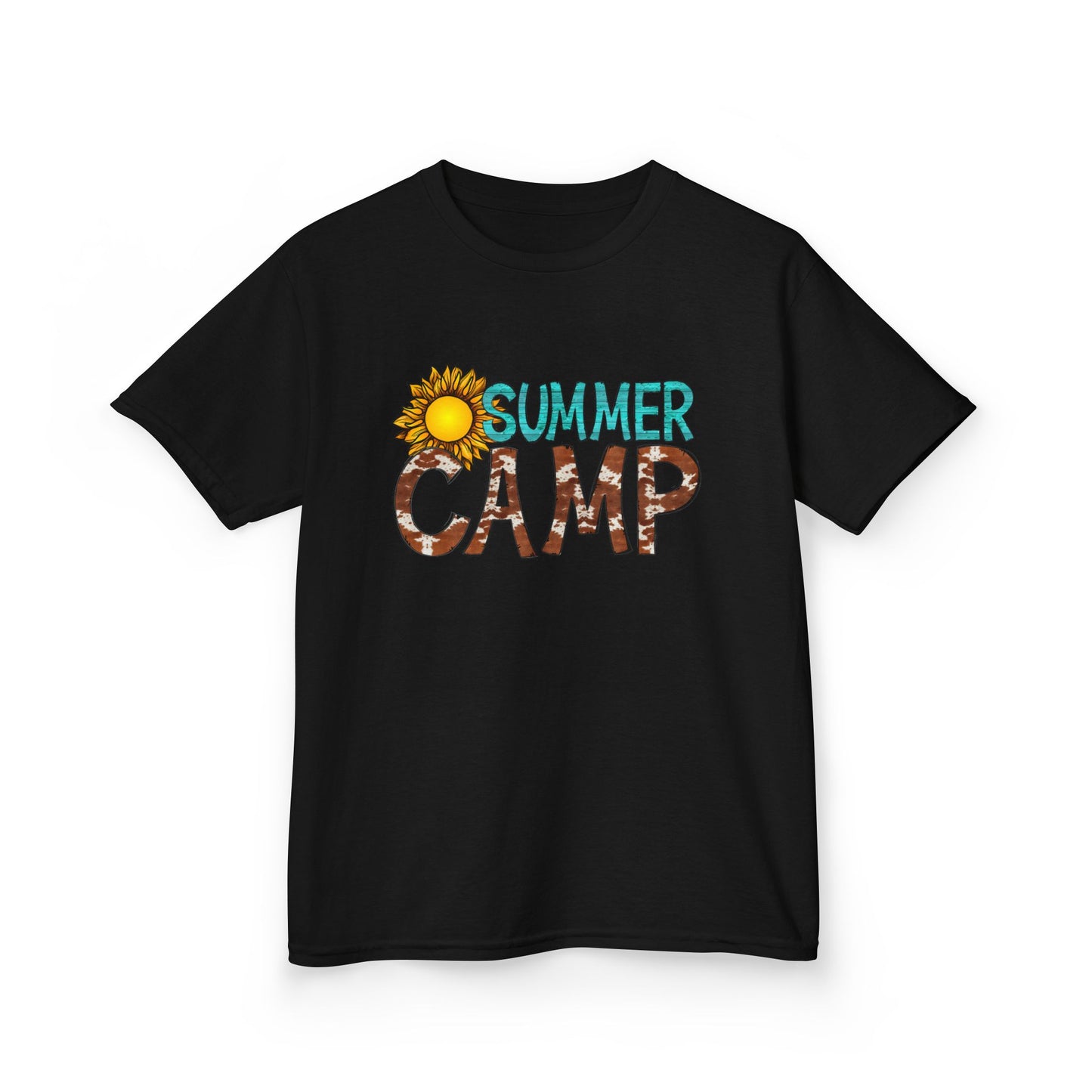 Kids Summer Camp Tee - Fun Black T-Shirt for Outdoor Adventures