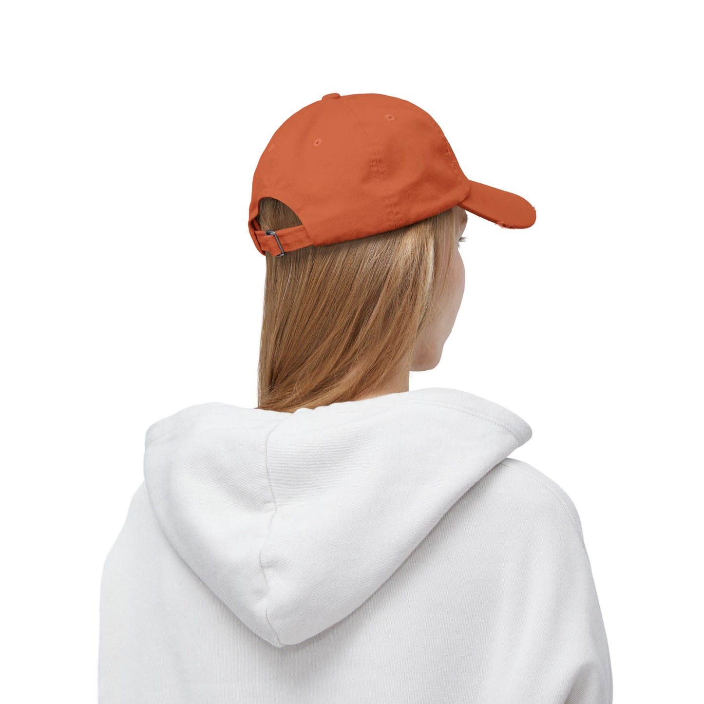 Unisex Distressed Cap - Camp Hair Don't Care Hat for Adventurers