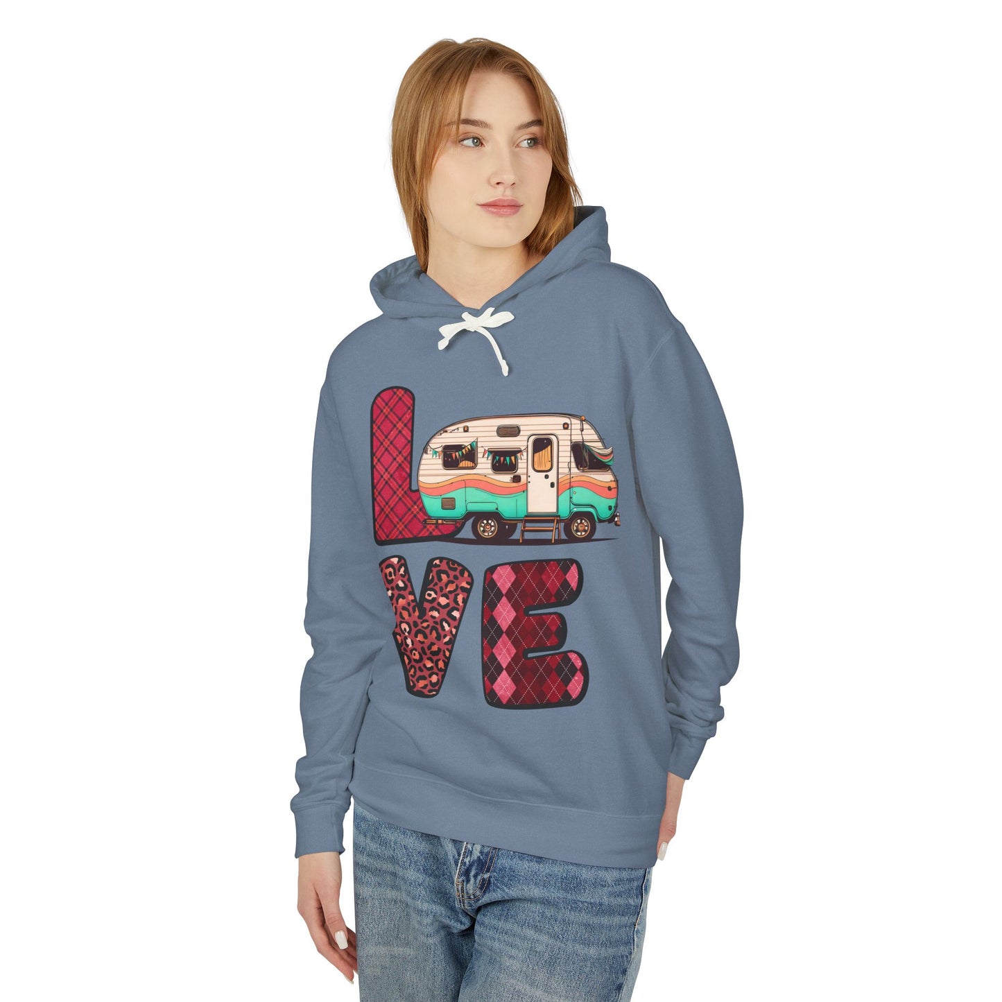 Love - Unisex Lightweight Hooded Sweatshirt