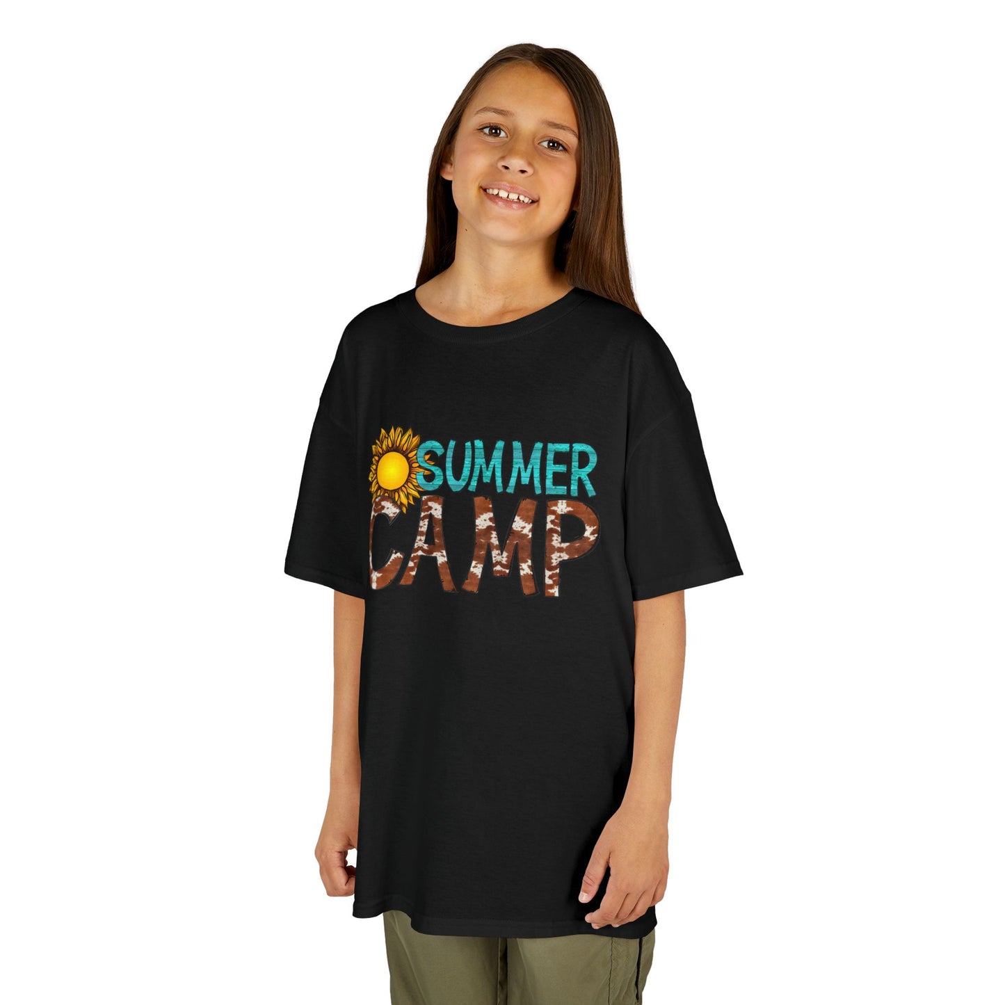 Kids Summer Camp Tee - Fun Black T-Shirt for Outdoor Adventures
