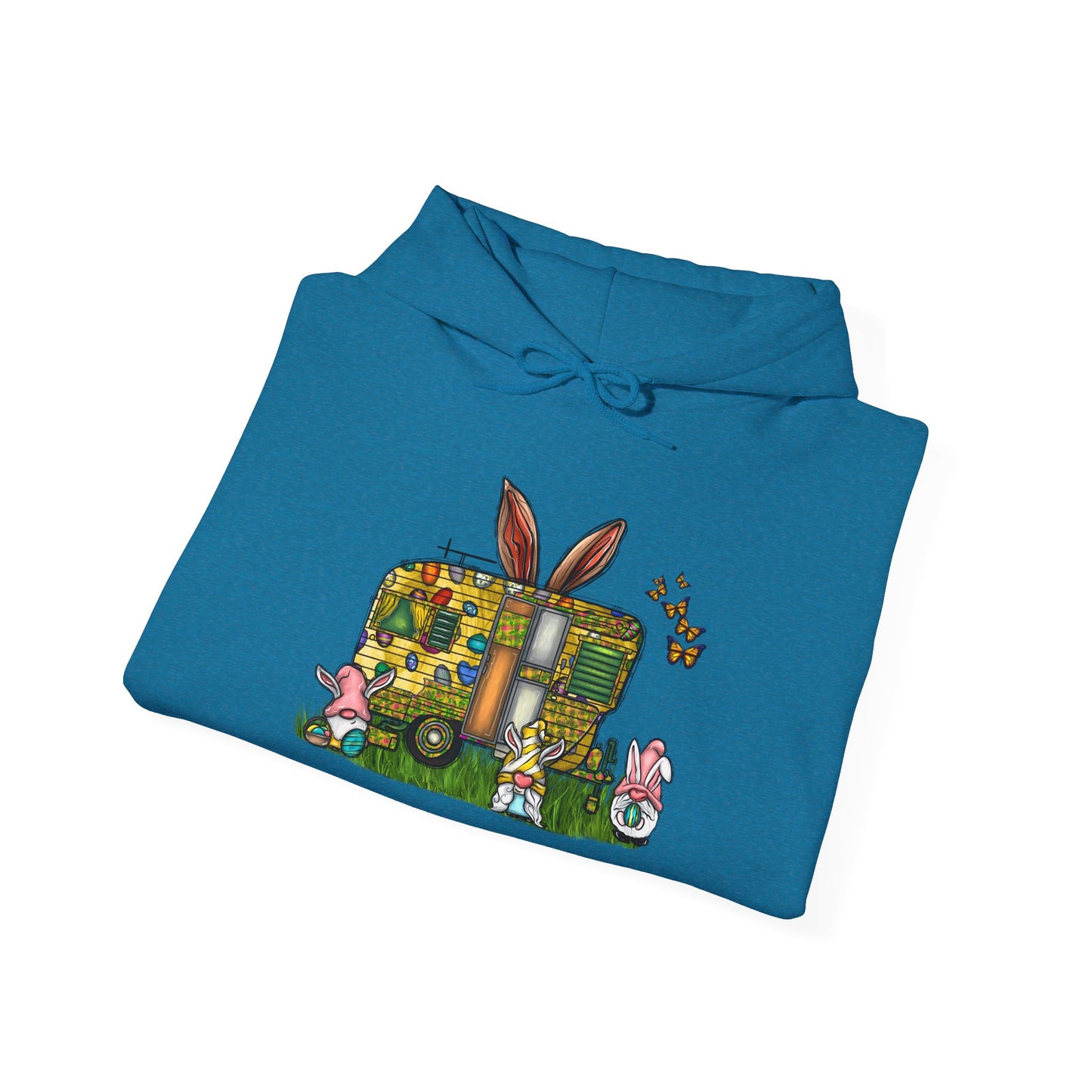 Easter Bunny RV Sweatshirt - Cozy Unisex Hooded Blend