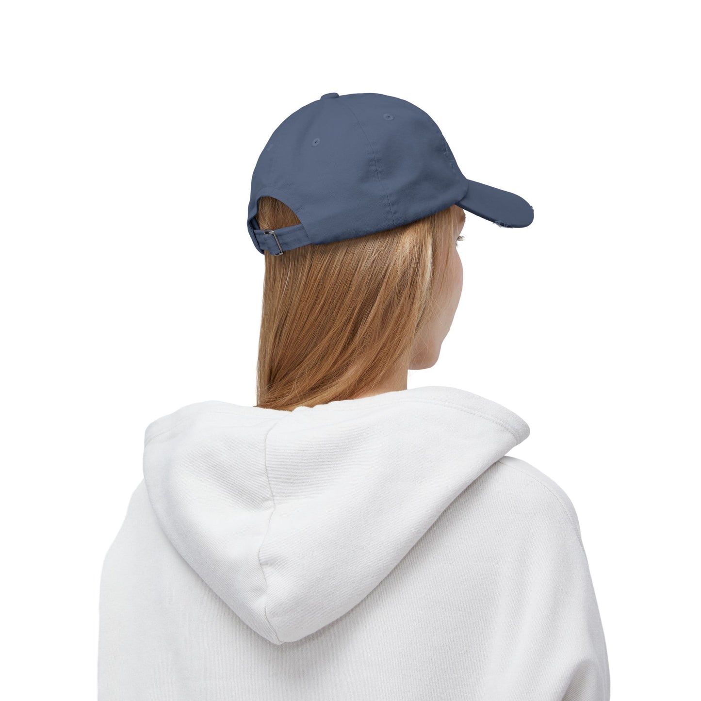 Unisex Distressed Cap - Camp Hair Don't Care Hat for Adventurers