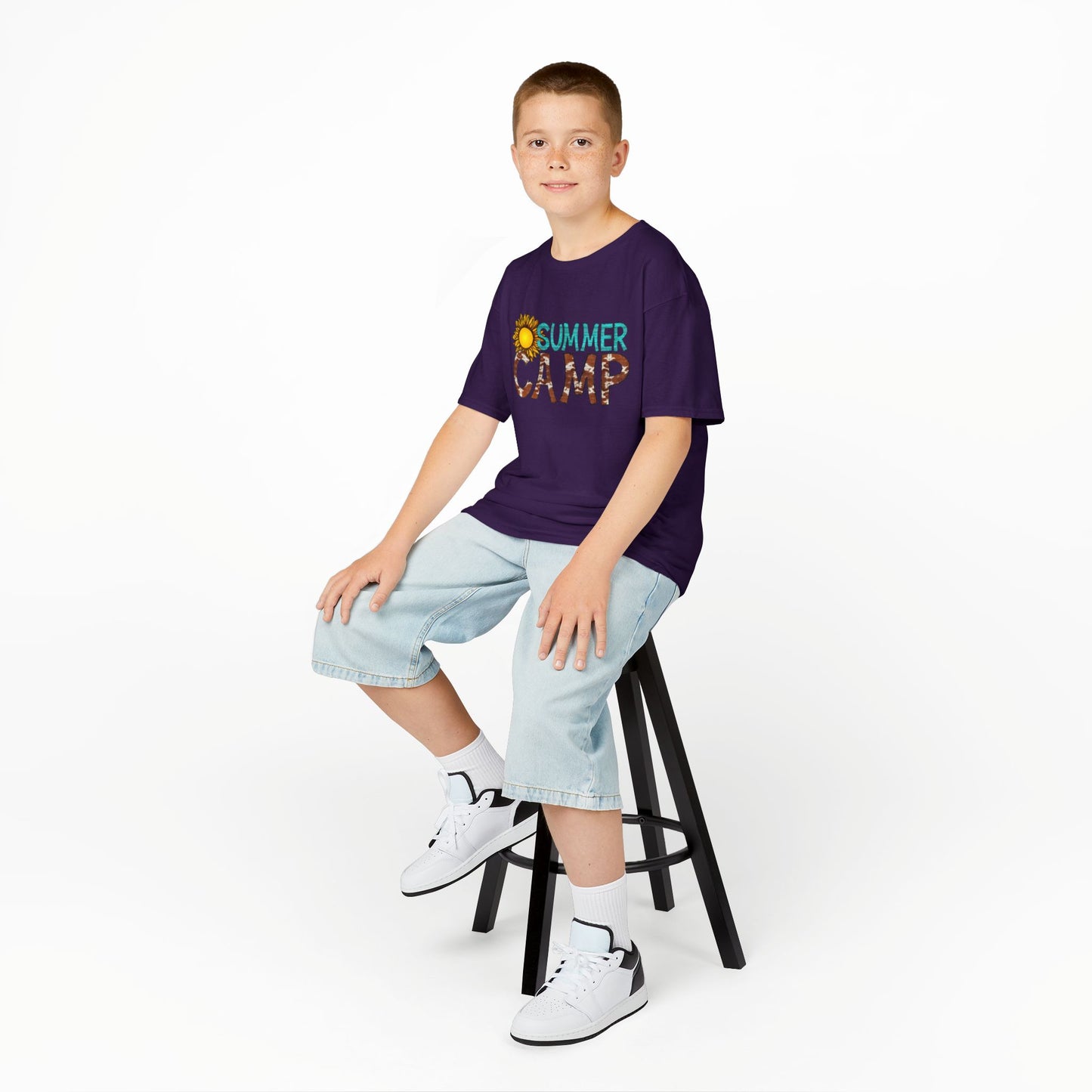Kids Summer Camp Tee - Fun Black T-Shirt for Outdoor Adventures
