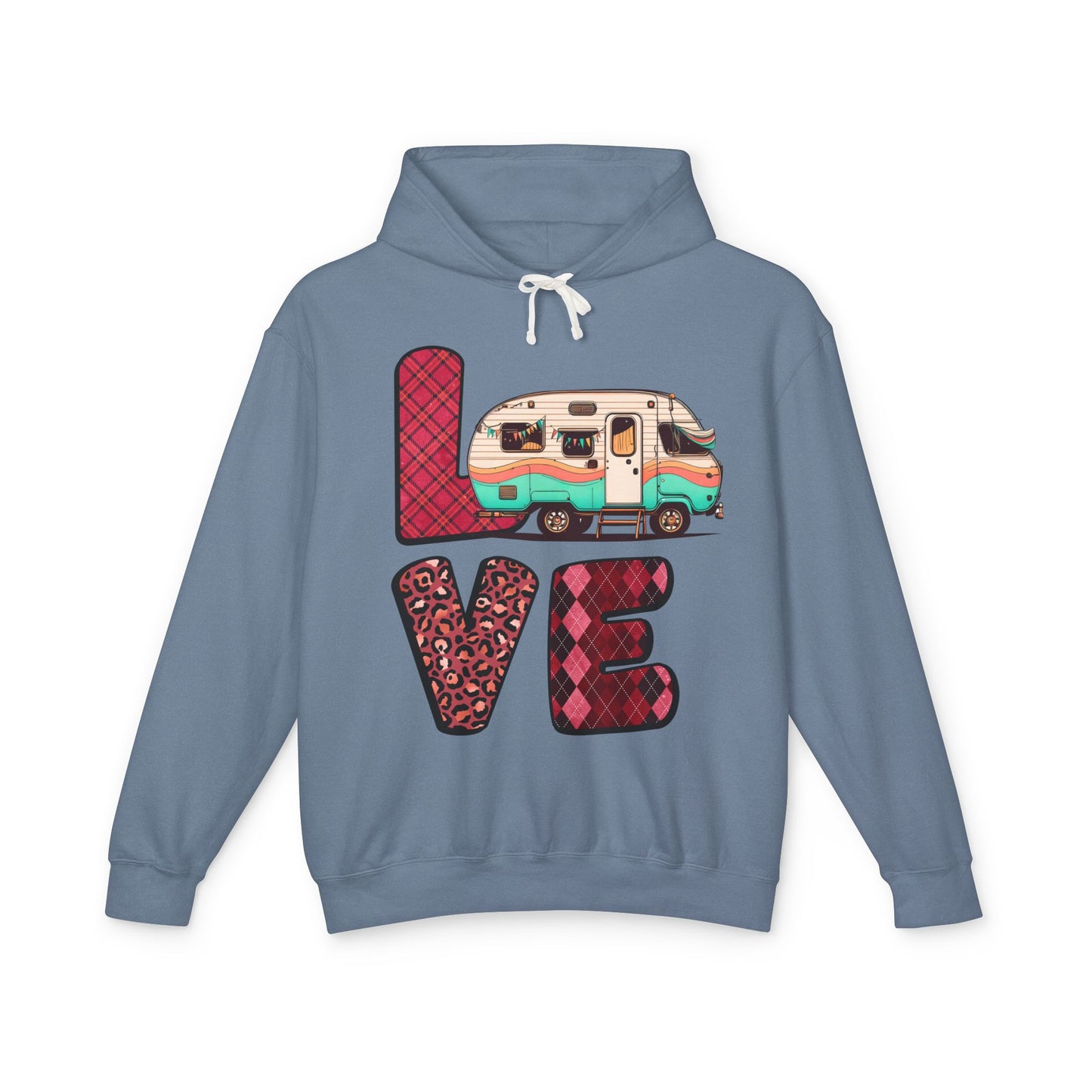 Love - Unisex Lightweight Hooded Sweatshirt