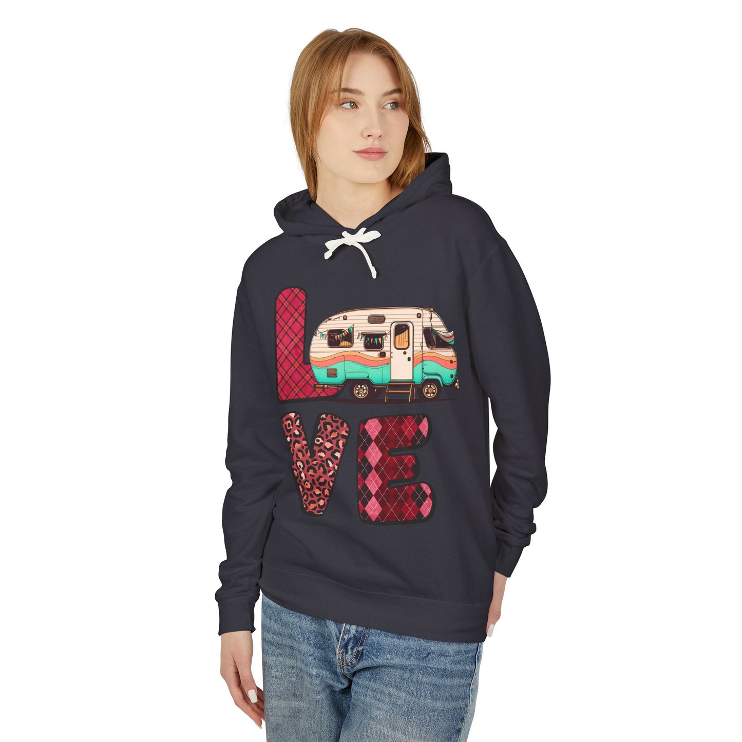 Love - Unisex Lightweight Hooded Sweatshirt