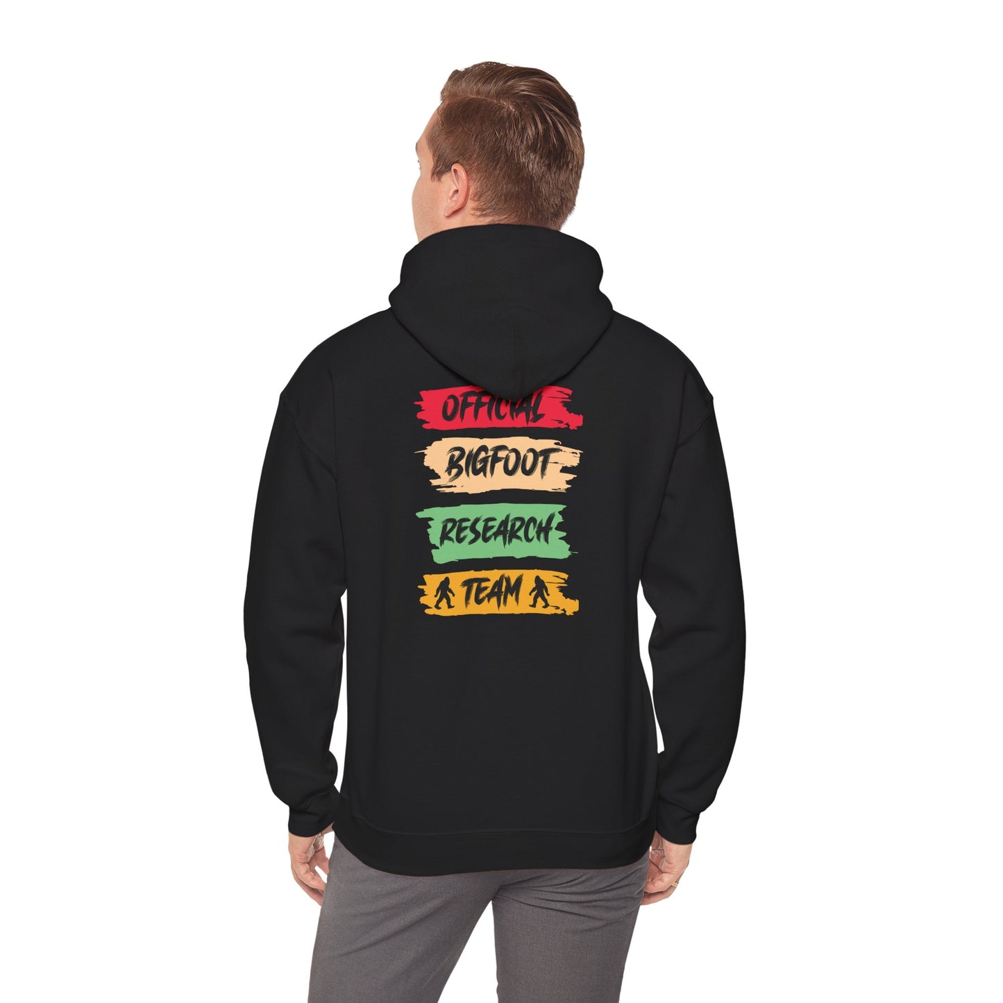Bigfoot Research Team Hoodie - Unisex Heavy Blend Sweatshirt for Cryptid Enthusiasts