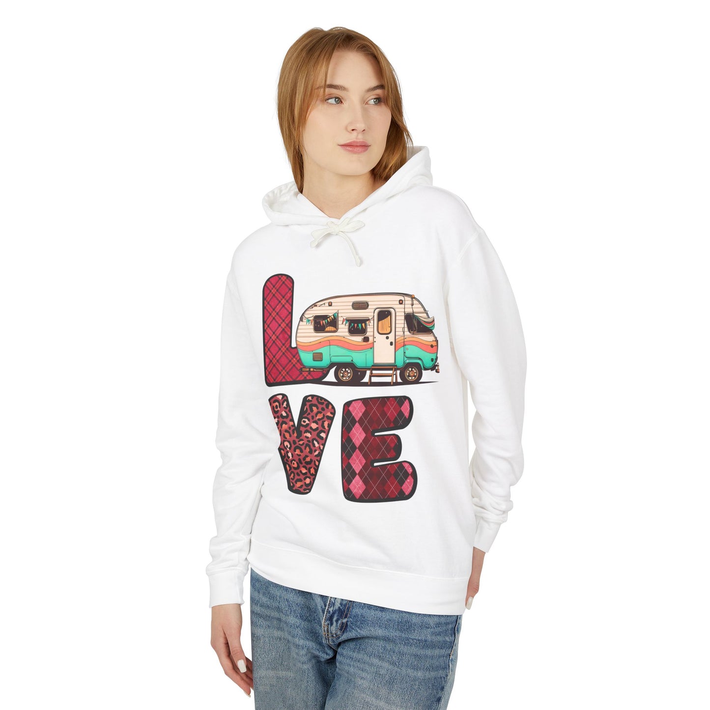 Love - Unisex Lightweight Hooded Sweatshirt