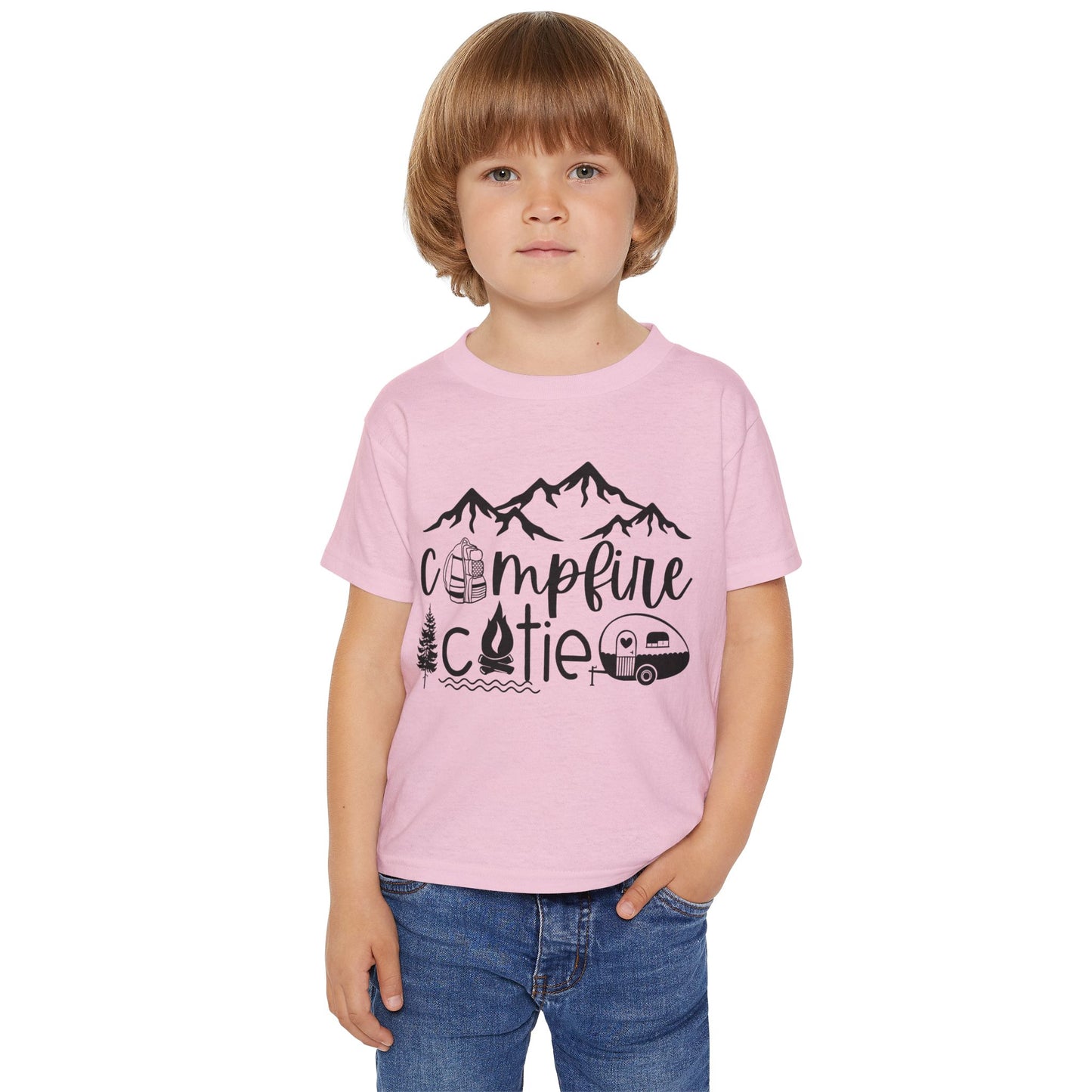 Campfire Cutie Toddler T-Shirt - Perfect for Camping Adventures