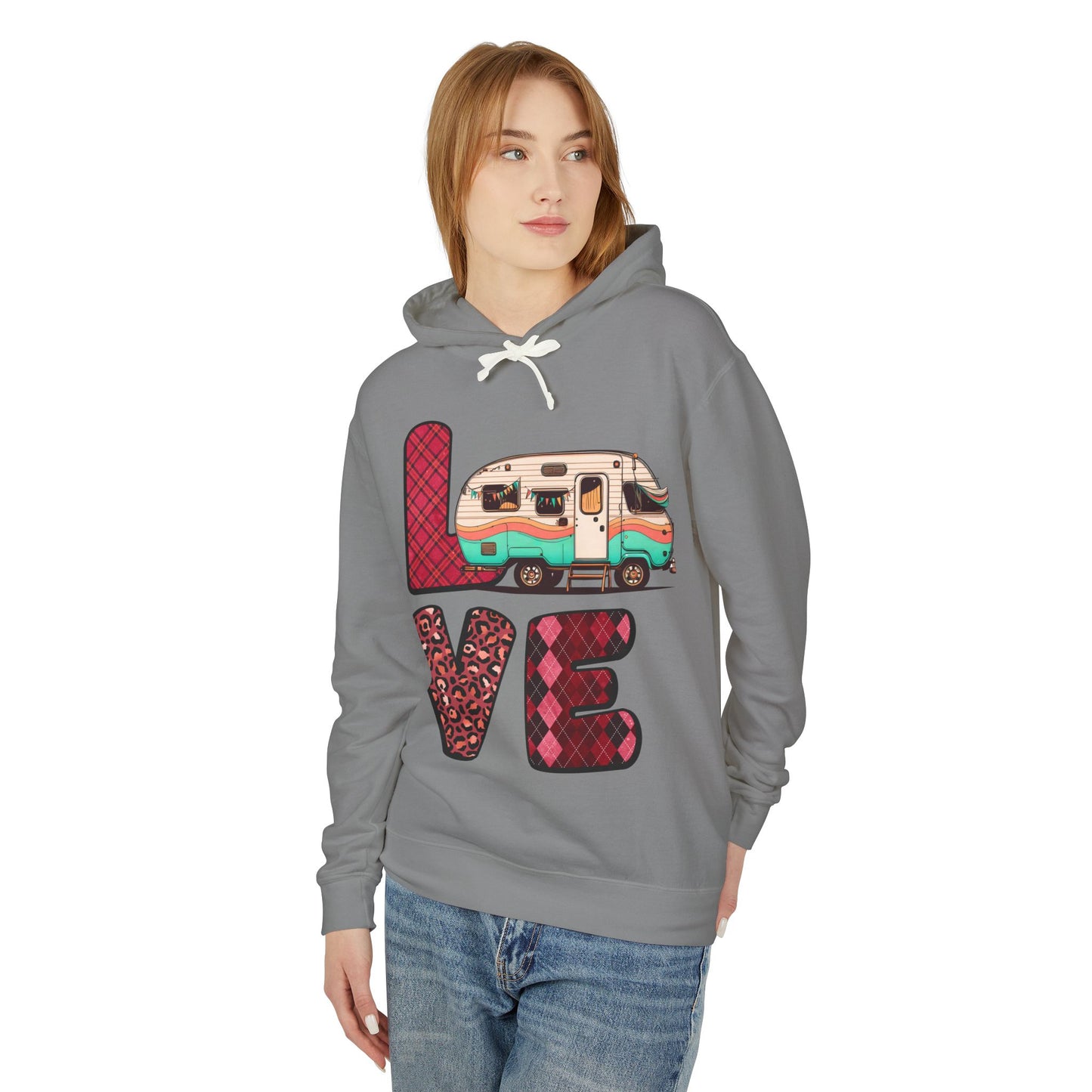 Love - Unisex Lightweight Hooded Sweatshirt