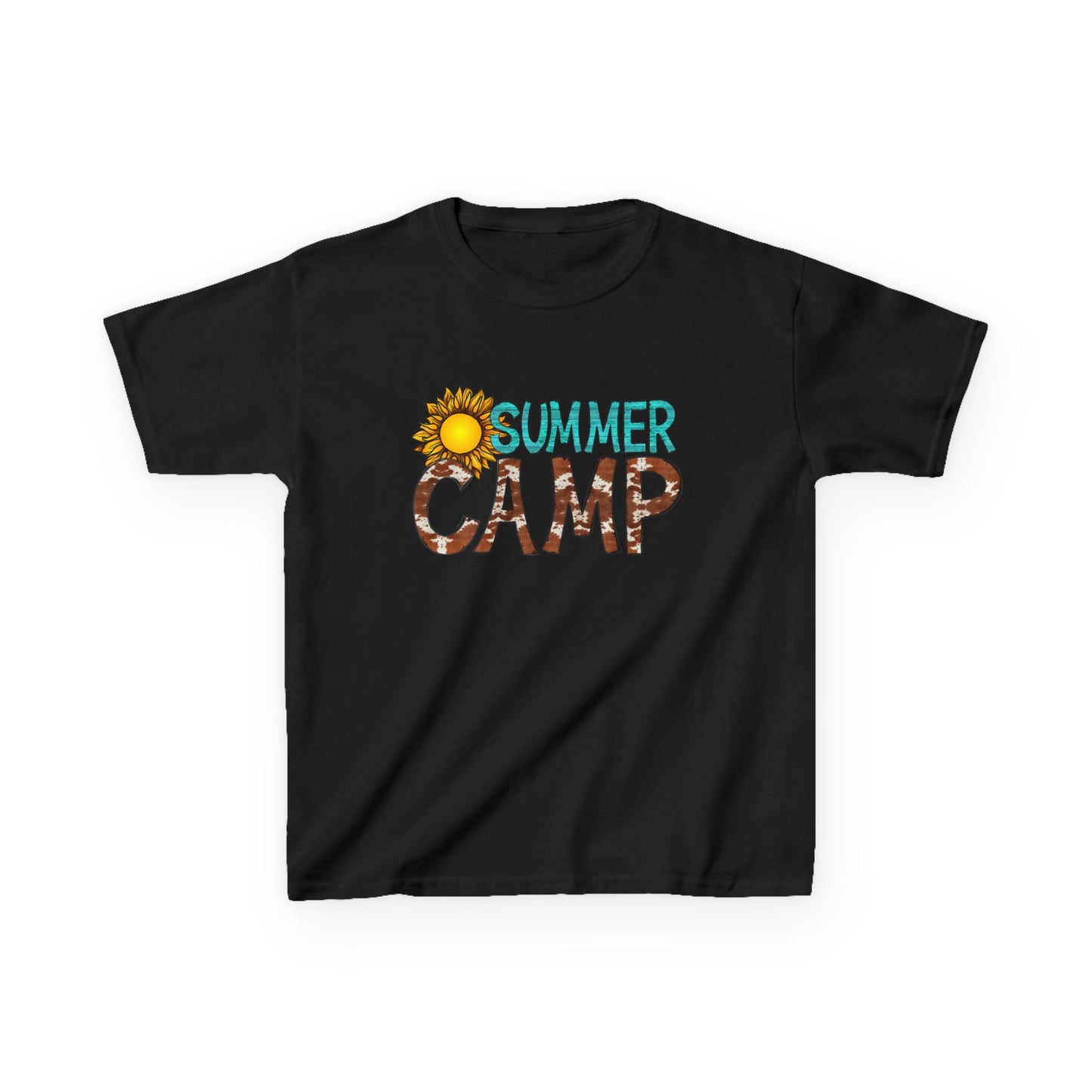 Kids Summer Camp Tee - Fun Black T-Shirt for Outdoor Adventures